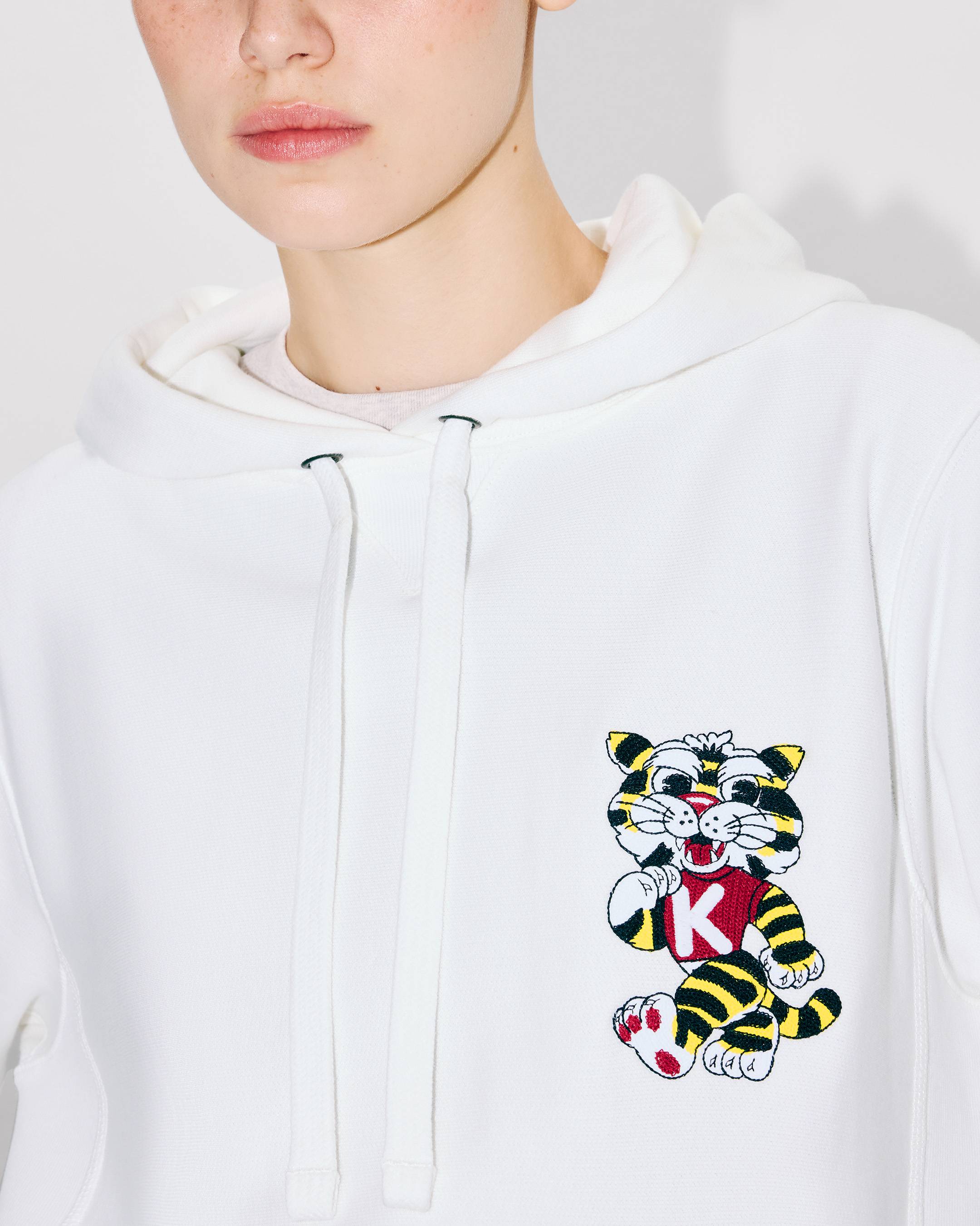 'KENZO Wild Tiger' embroidered hoodie cotton