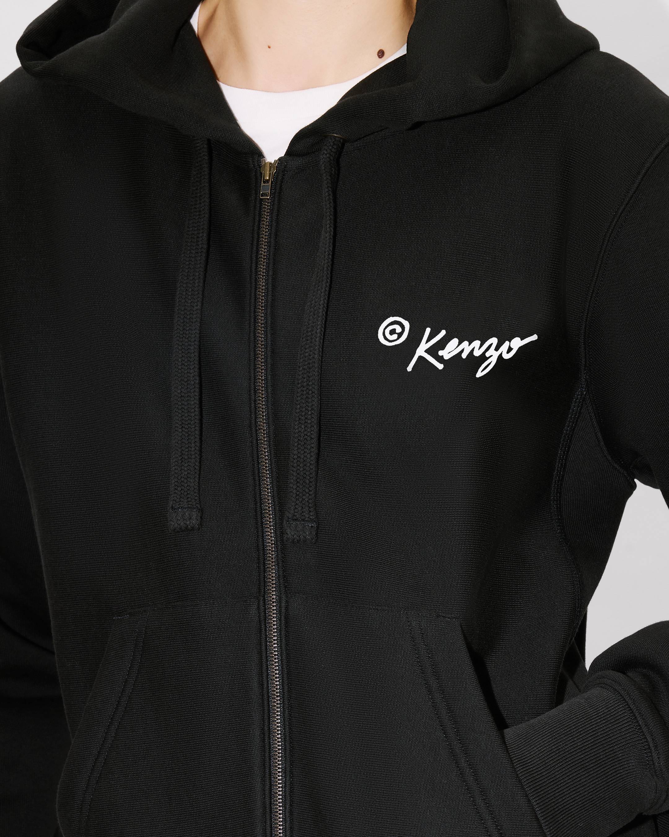 'KENZO Wild Tiger' zip up hoodie in cotton