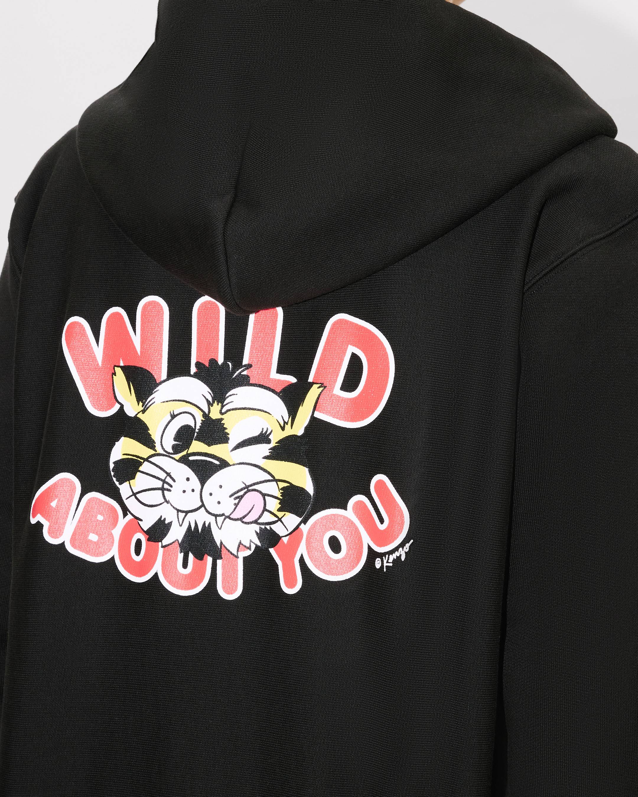 'KENZO Wild Tiger' zip up hoodie cotton