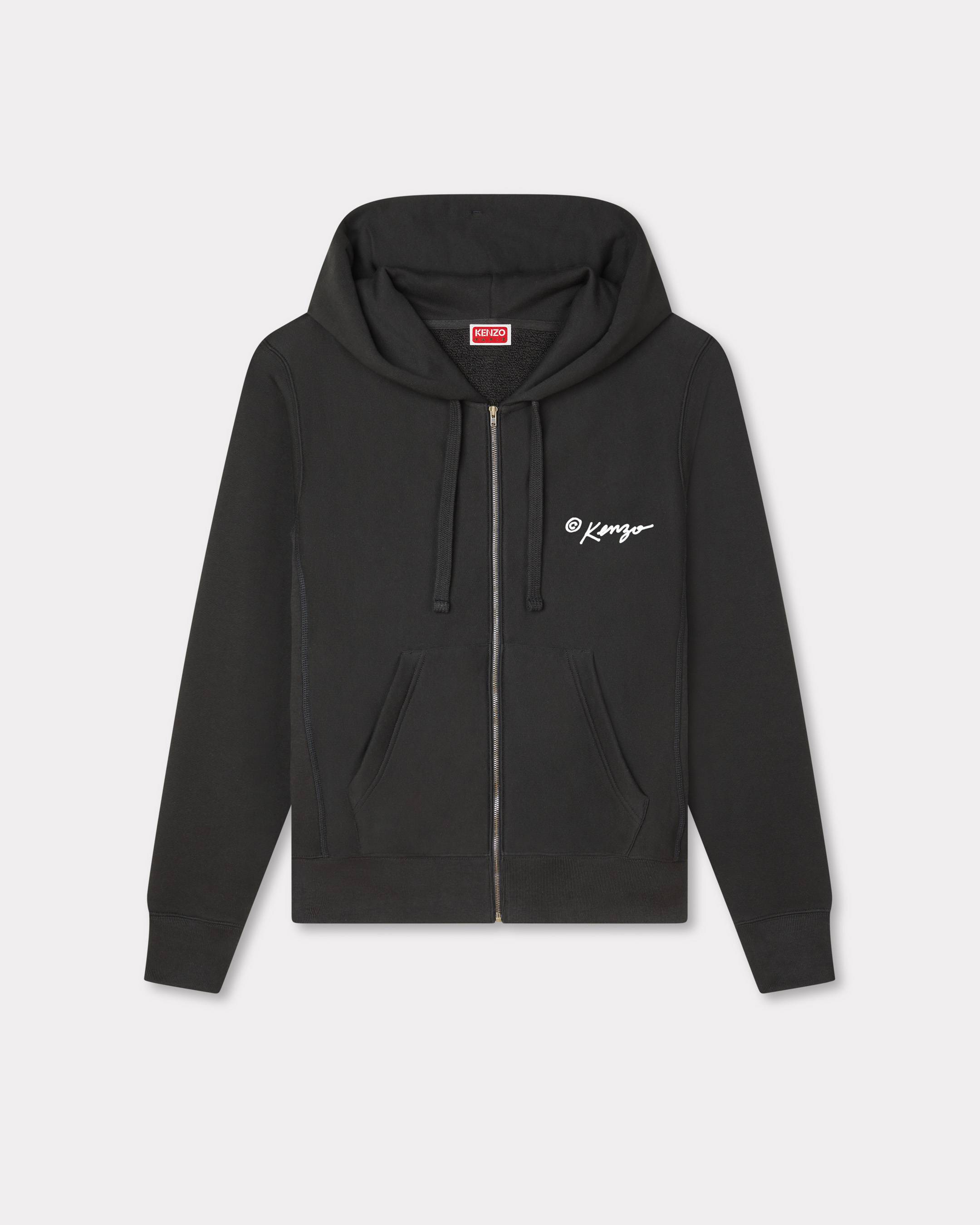 'KENZO Wild Tiger' zip up hoodie cotton