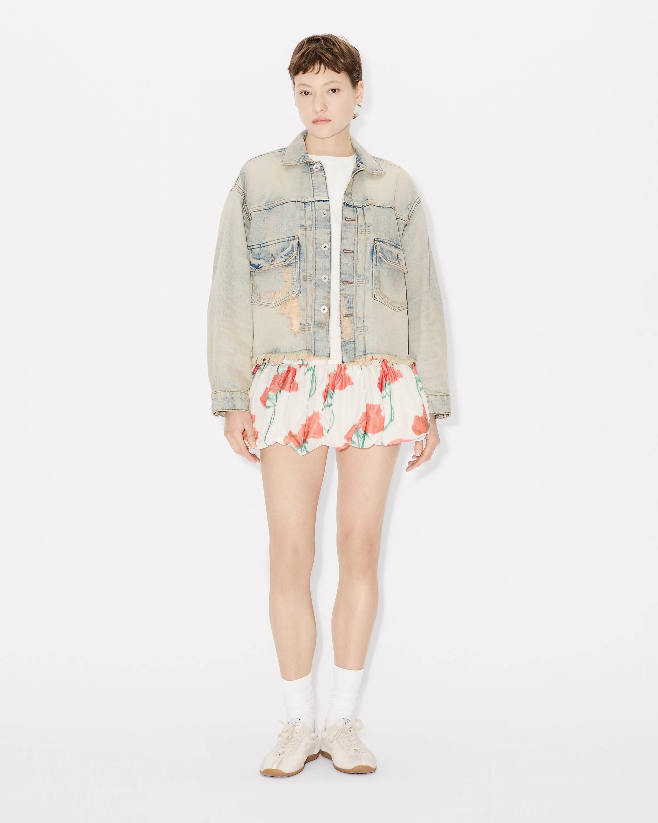 Ballon-Minirock aus Nylontaft