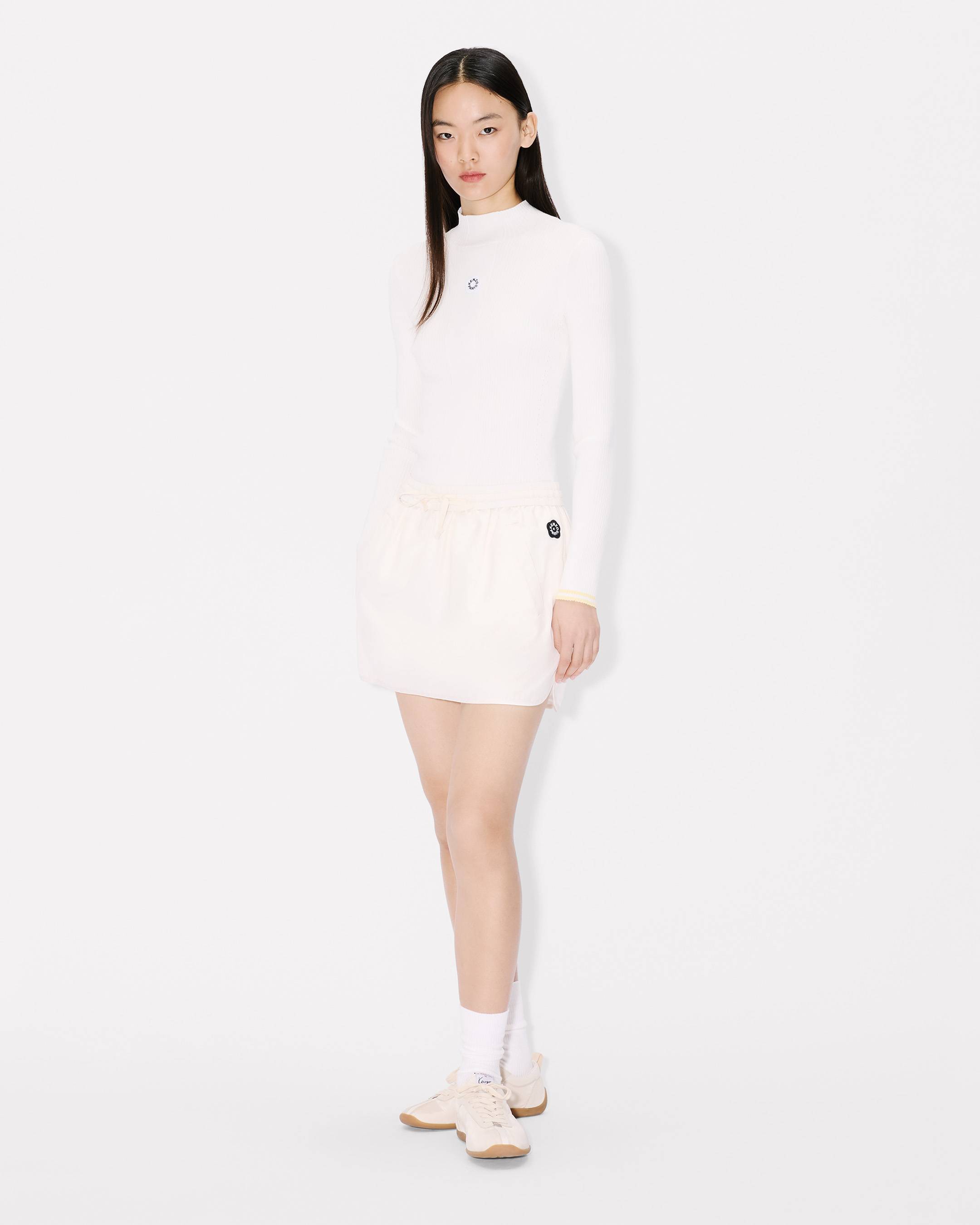 'Boke Flower 2.0' short skirt in technical fabric