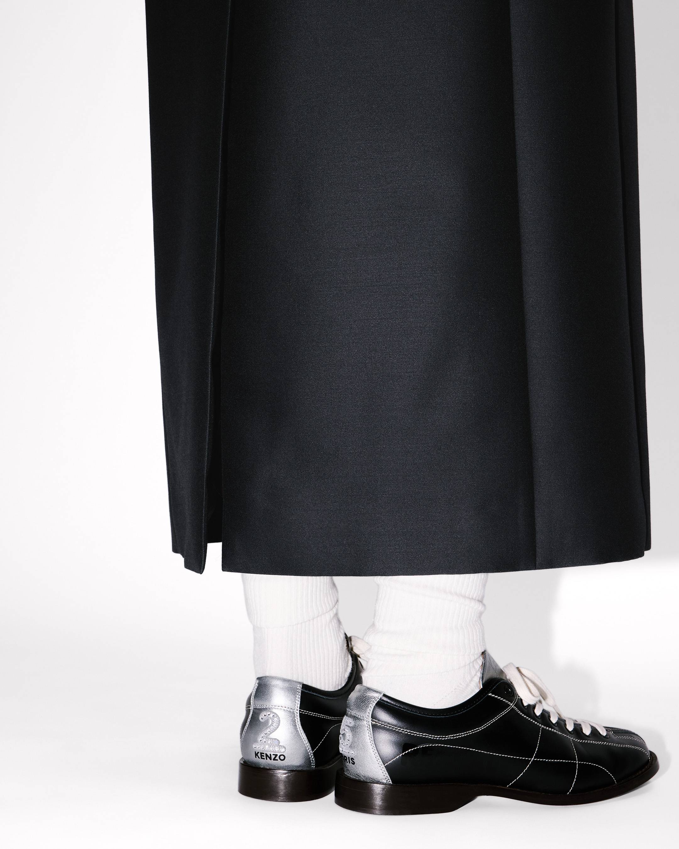 Kimono coat in virgin wool and silk