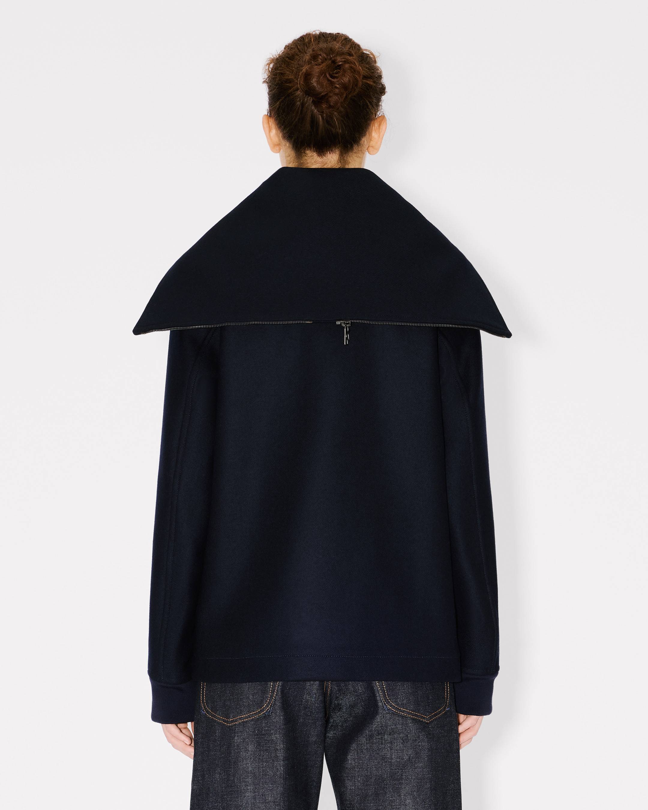 'KENZO Badges' peacoat in mixed wool