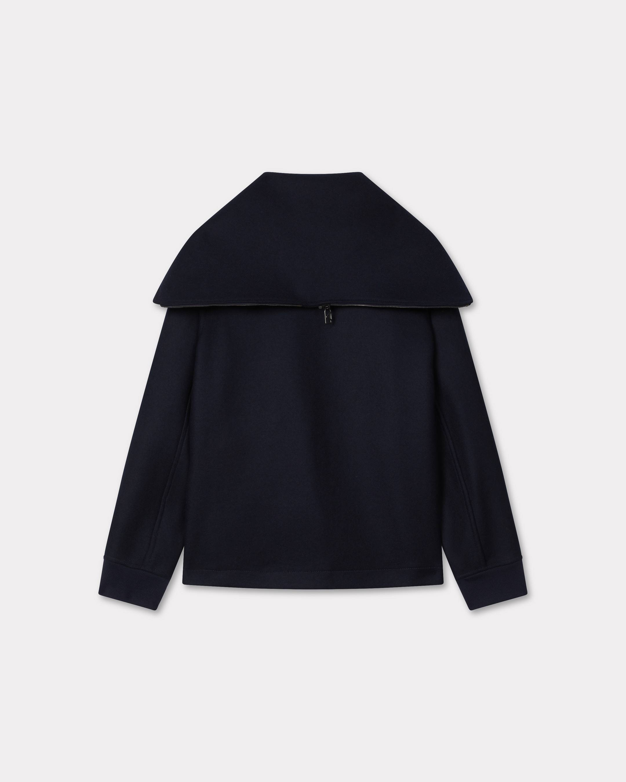 'KENZO Badges' peacoat in mixed wool