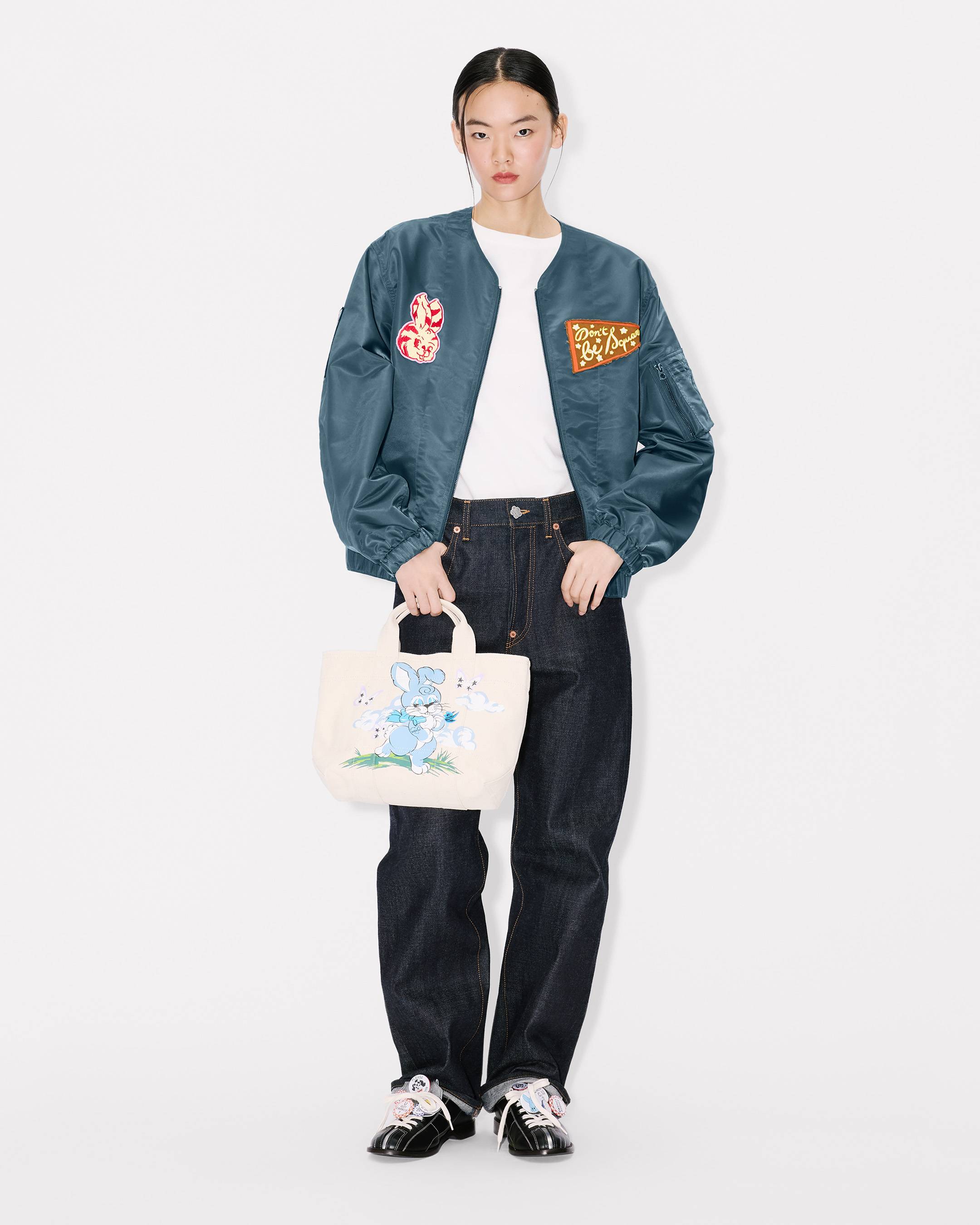 KENZO Badges' ライト カラーレス ボンバー | KENZO