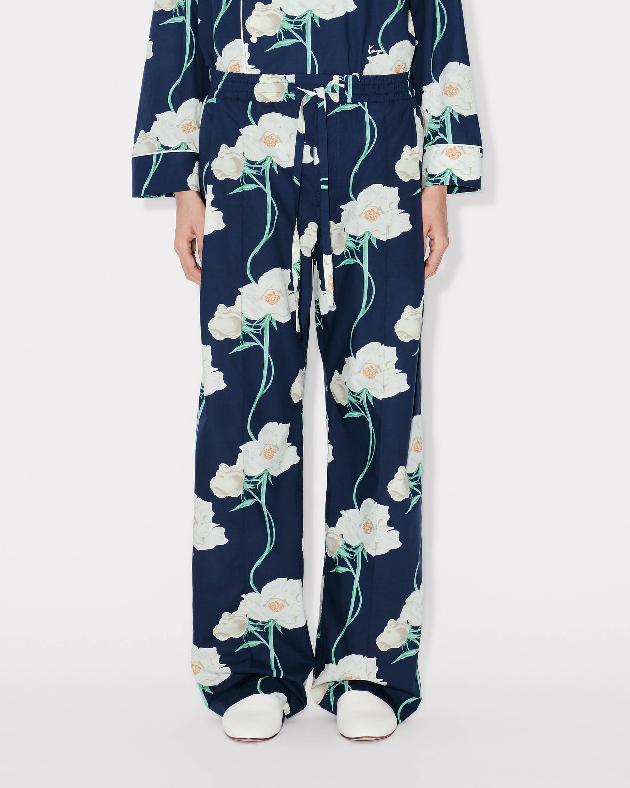 Pyjamahose &bdquo;KENZO Archive Rose&ldquo; aus Baumwolle