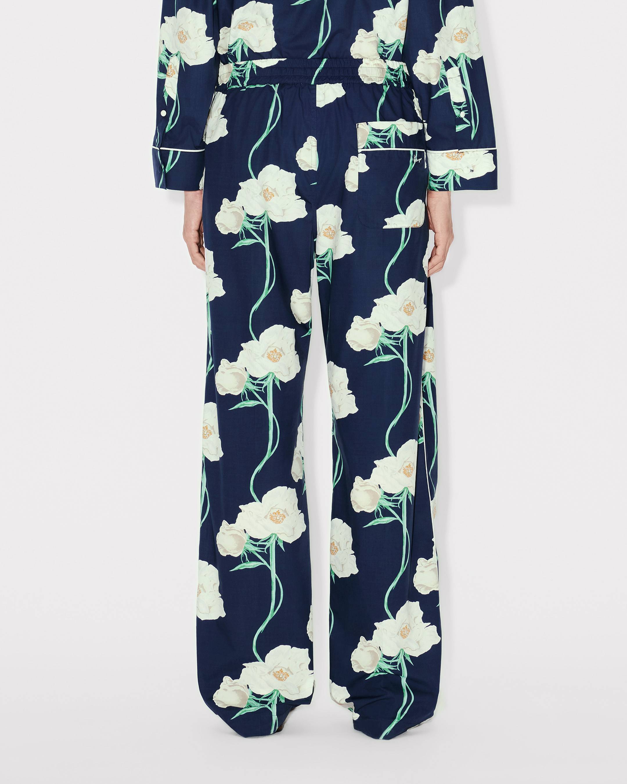 Pyjamahose &bdquo;KENZO Archive Rose&ldquo; aus Baumwolle