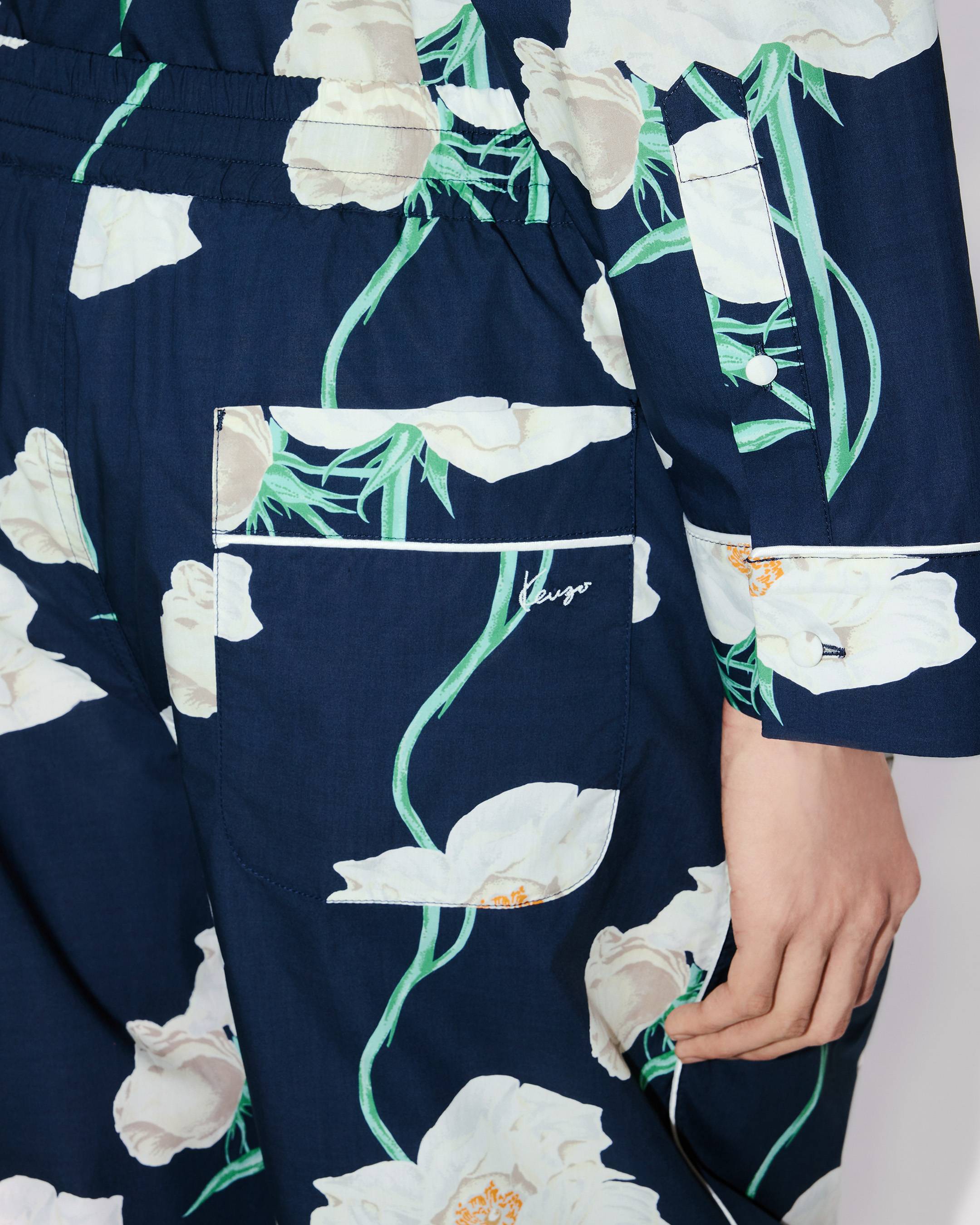 Pyjamahose &bdquo;KENZO Archive Rose&ldquo; aus Baumwolle