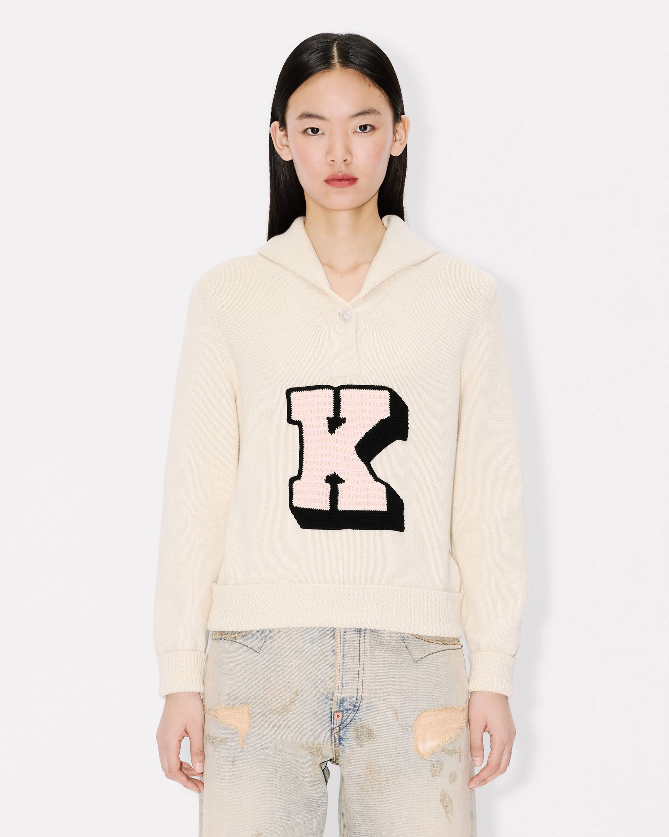 Pullover &bdquo;KENZO Badges&ldquo; aus Wolle und Baumwolle