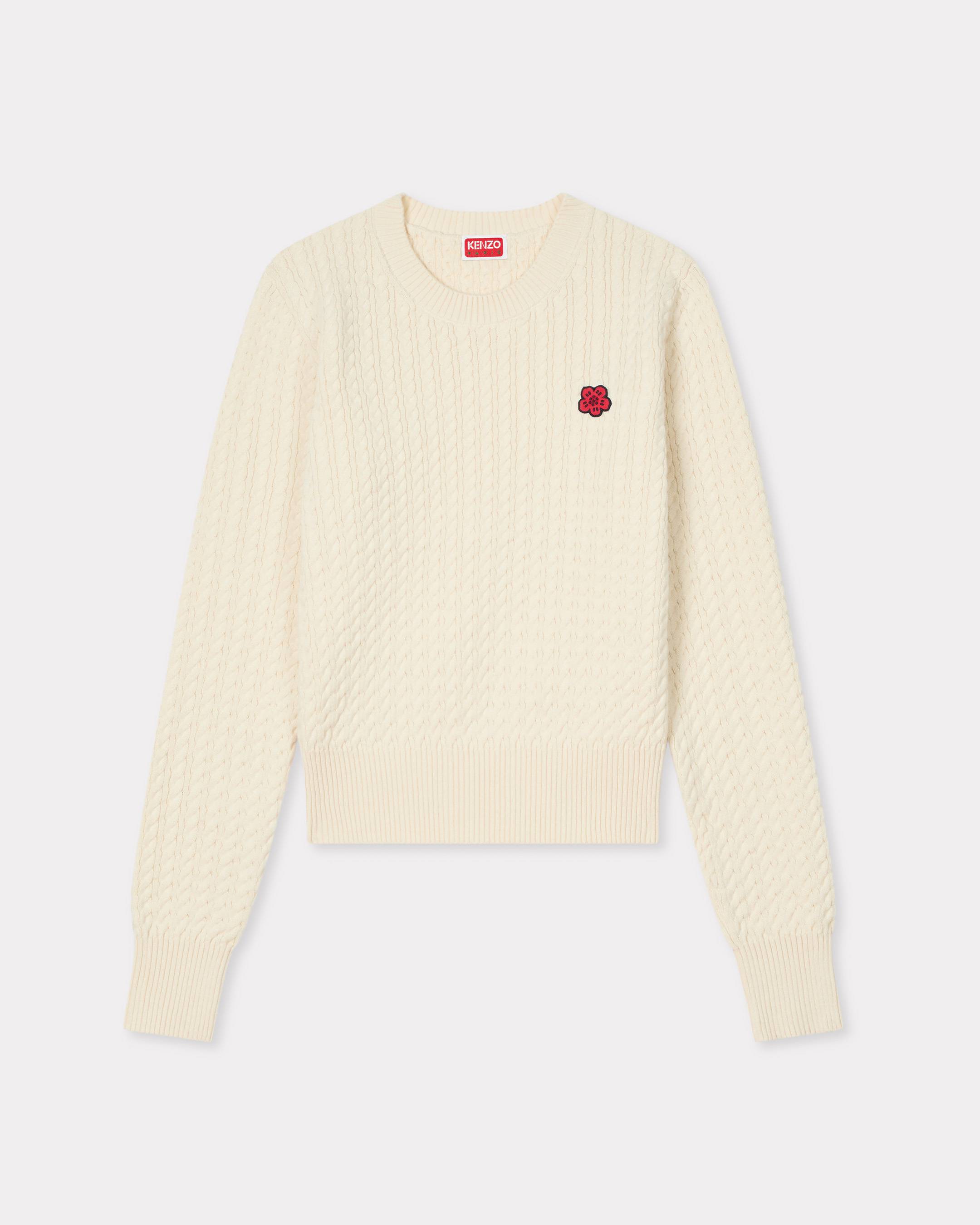 'Boke Flower' jumper in cotton wool