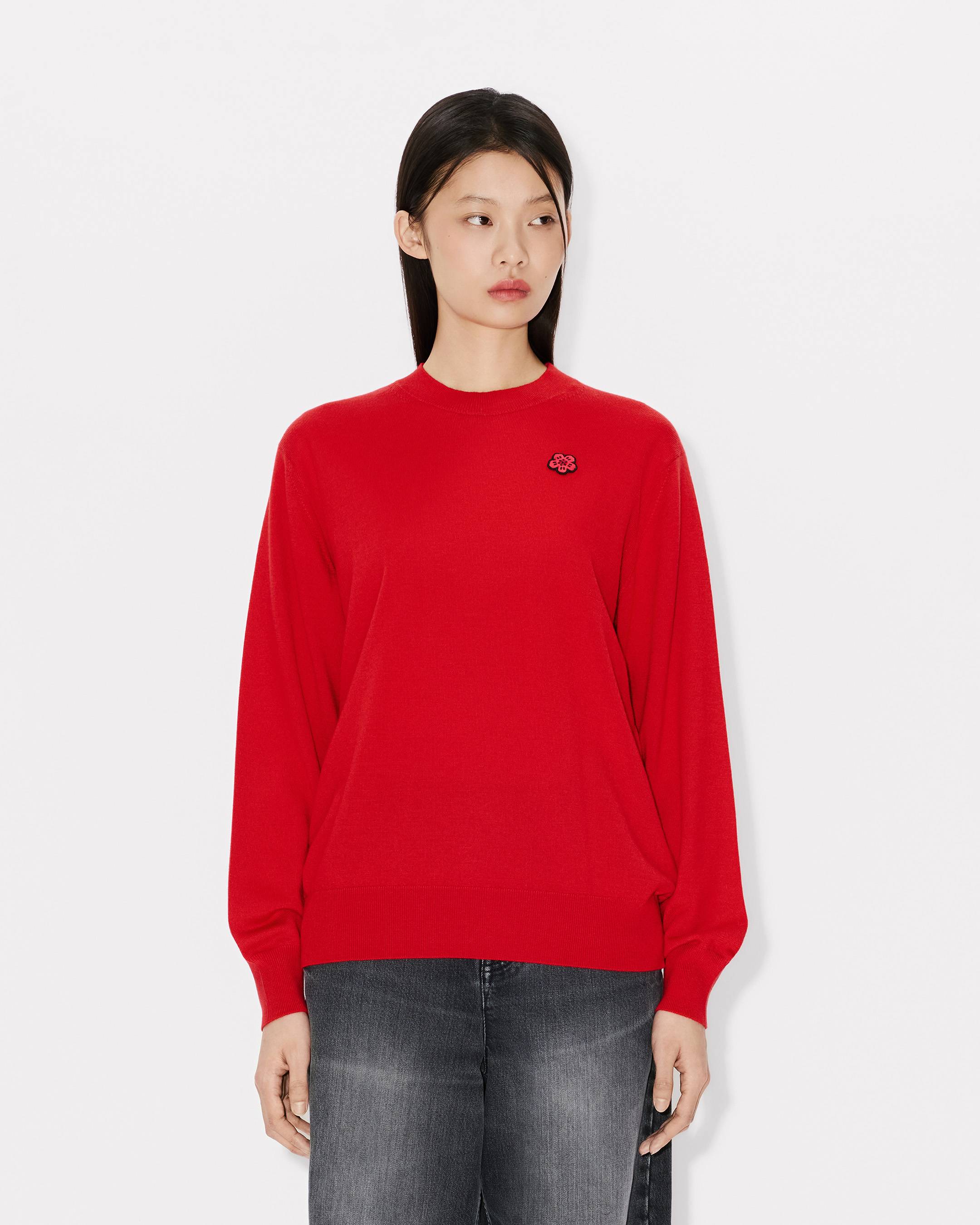 'Boke Flower' jumper in merino wool