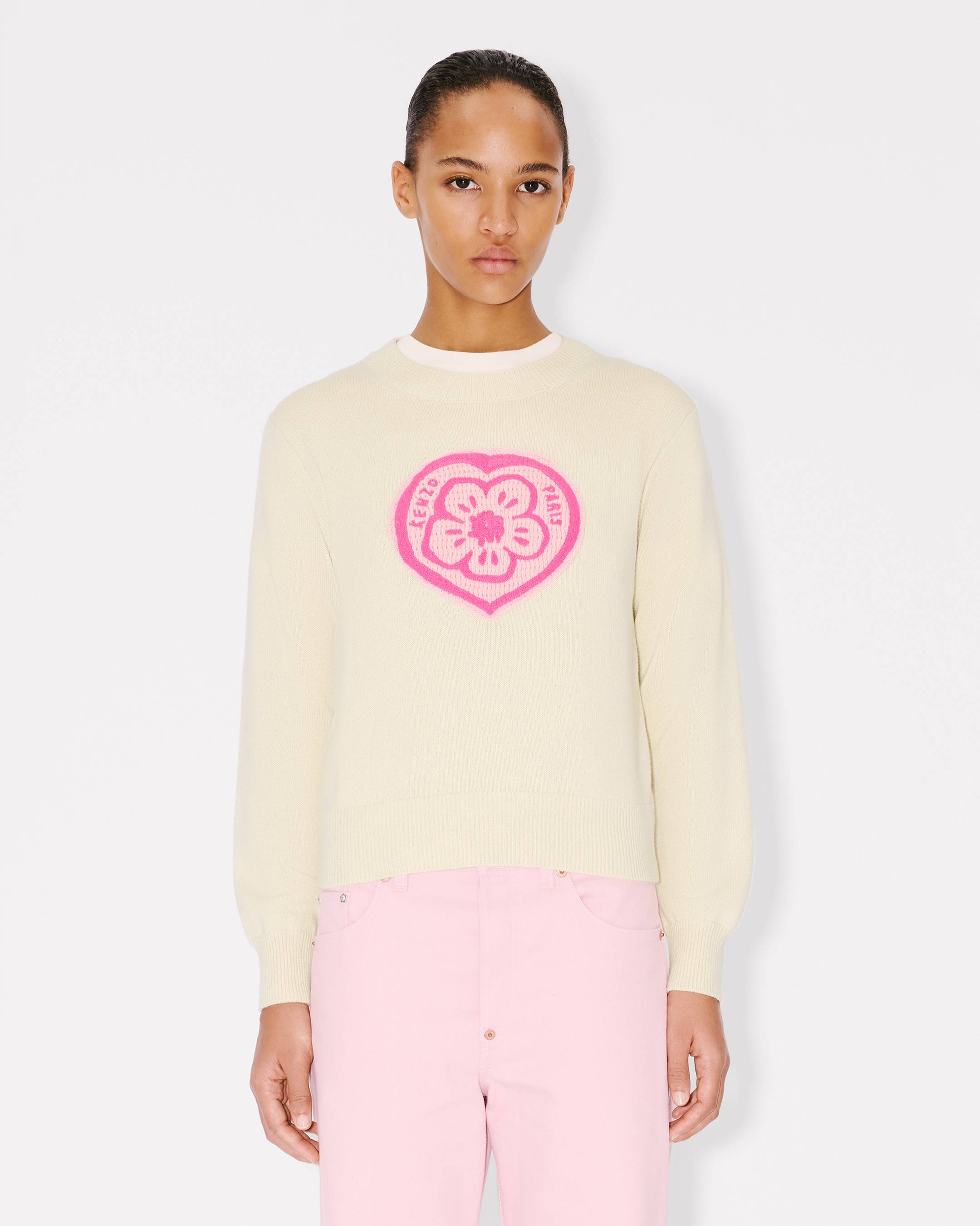 'KENZO Boke Heart' jumper in cotton wool