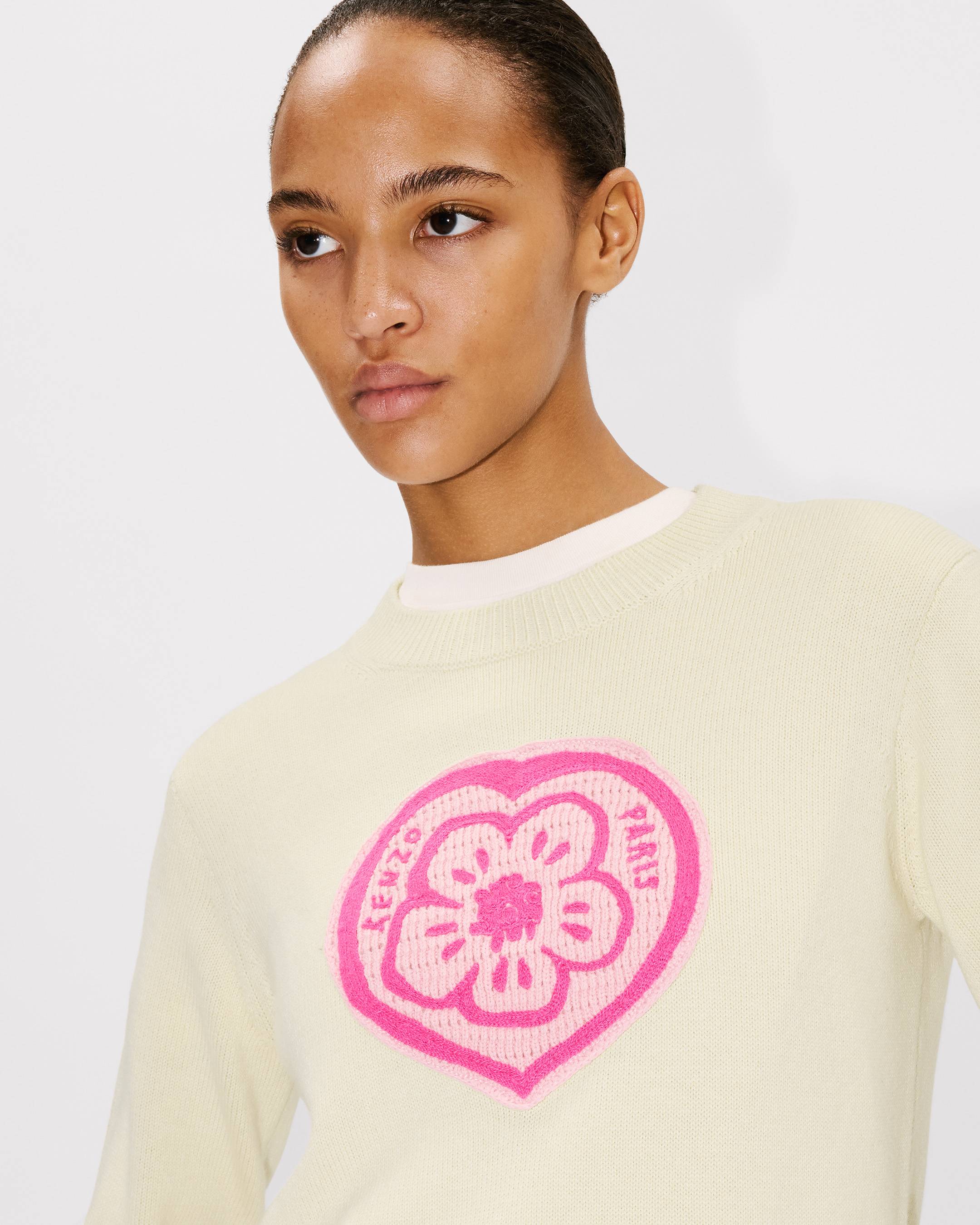 'KENZO Boke Heart' jumper in cotton wool