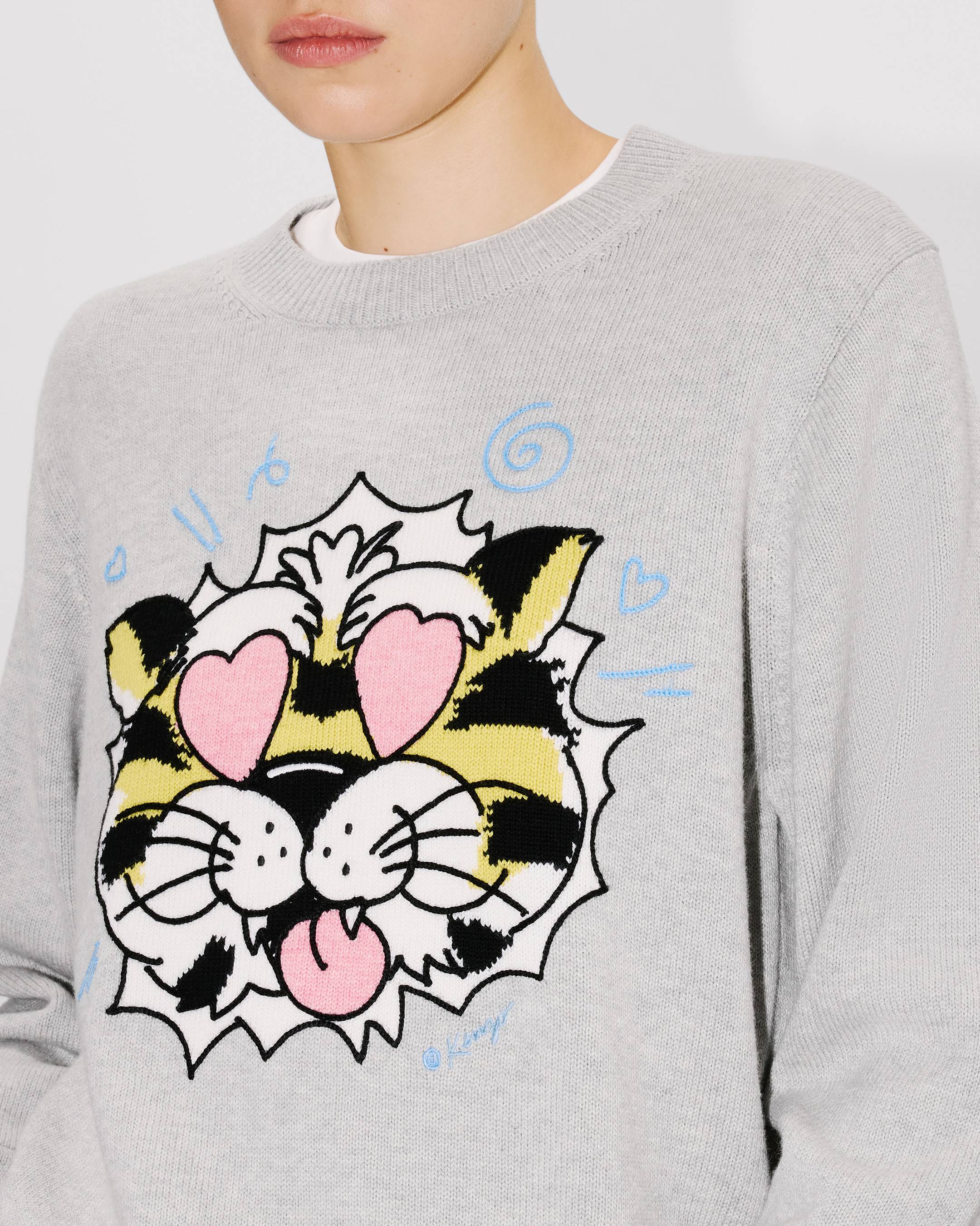 'KENZO Wild Tiger' jumper cotton wool