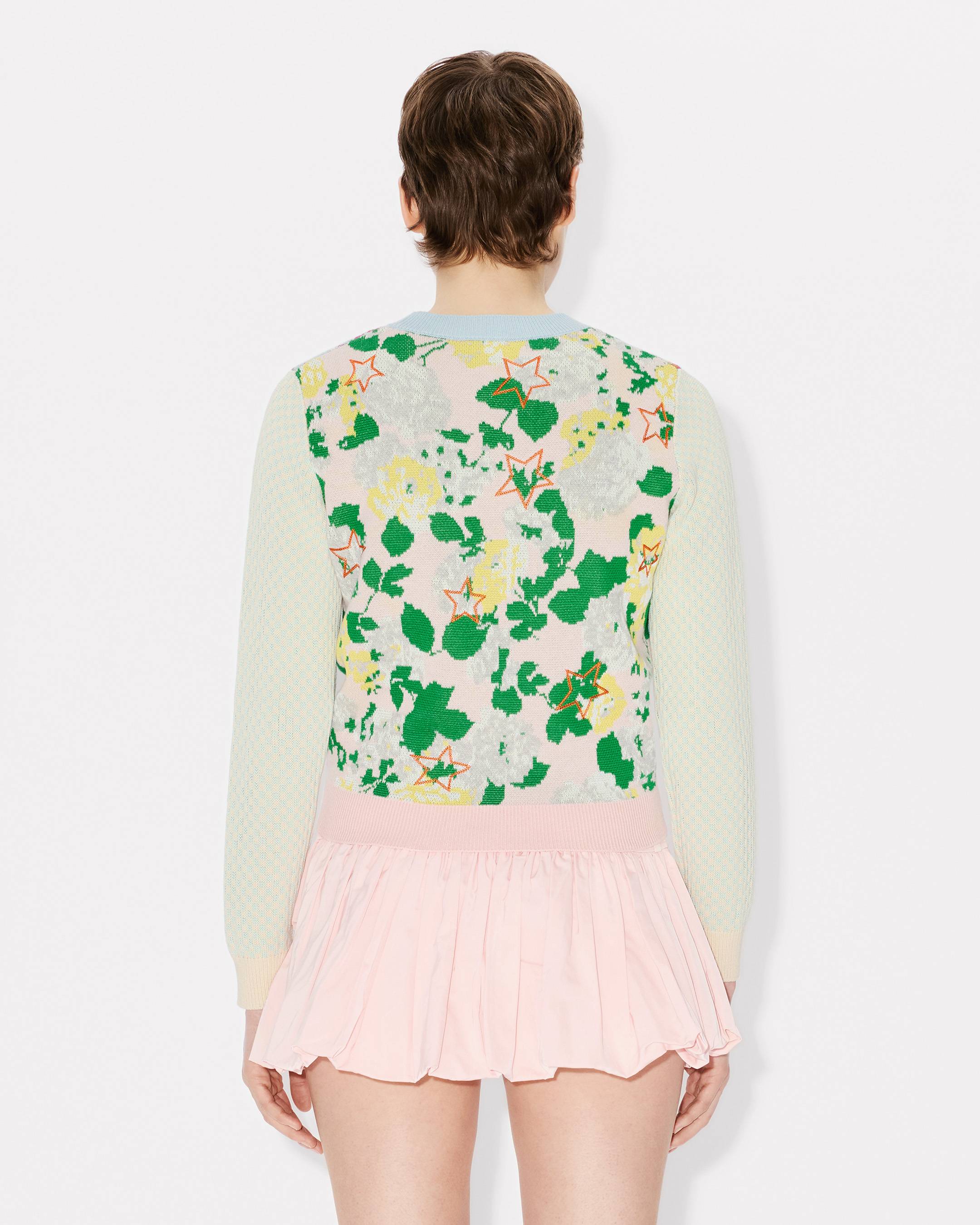 'KENZO Floral' embellished jumper in cotton wool