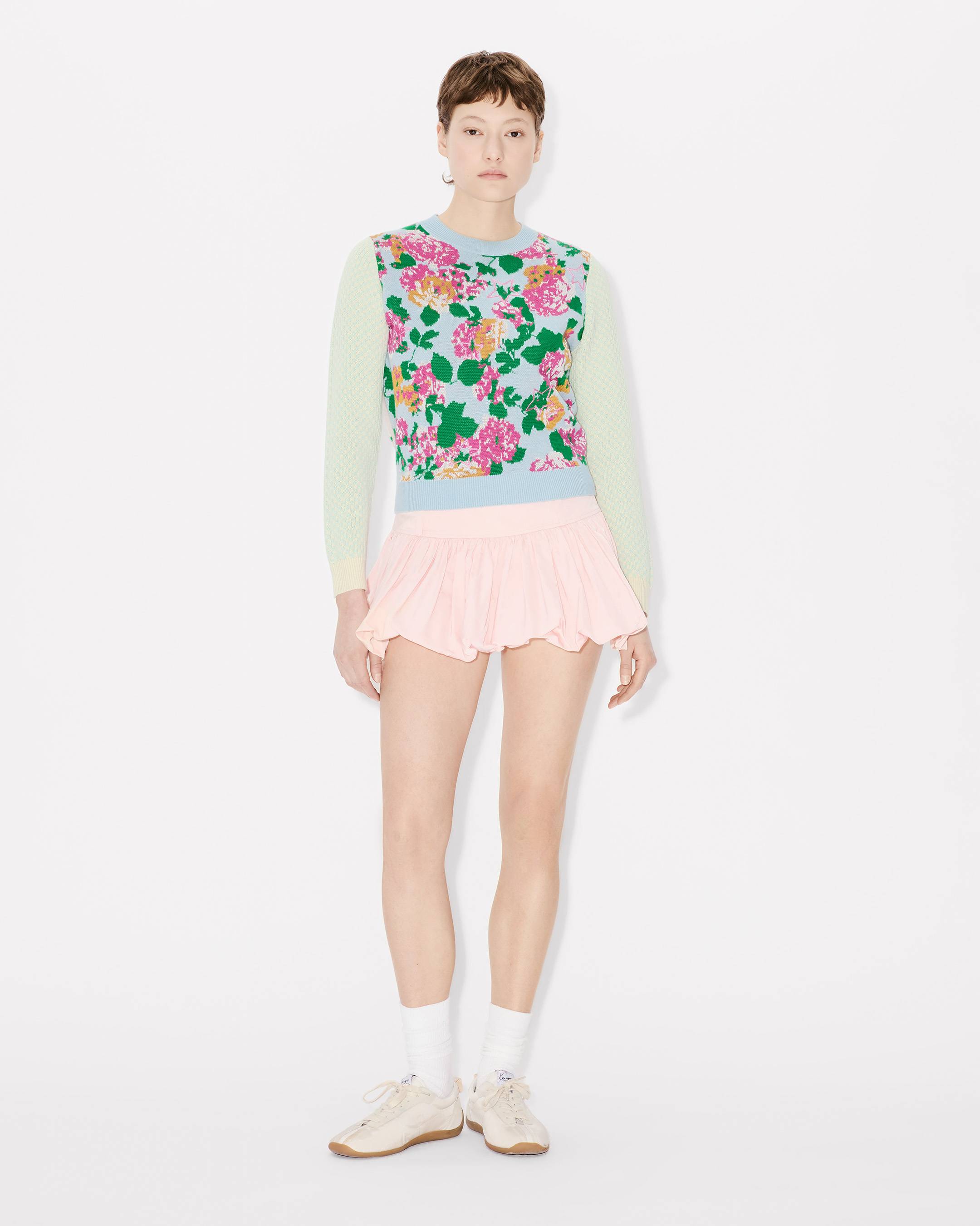 'KENZO Floral' embellished jumper in cotton wool