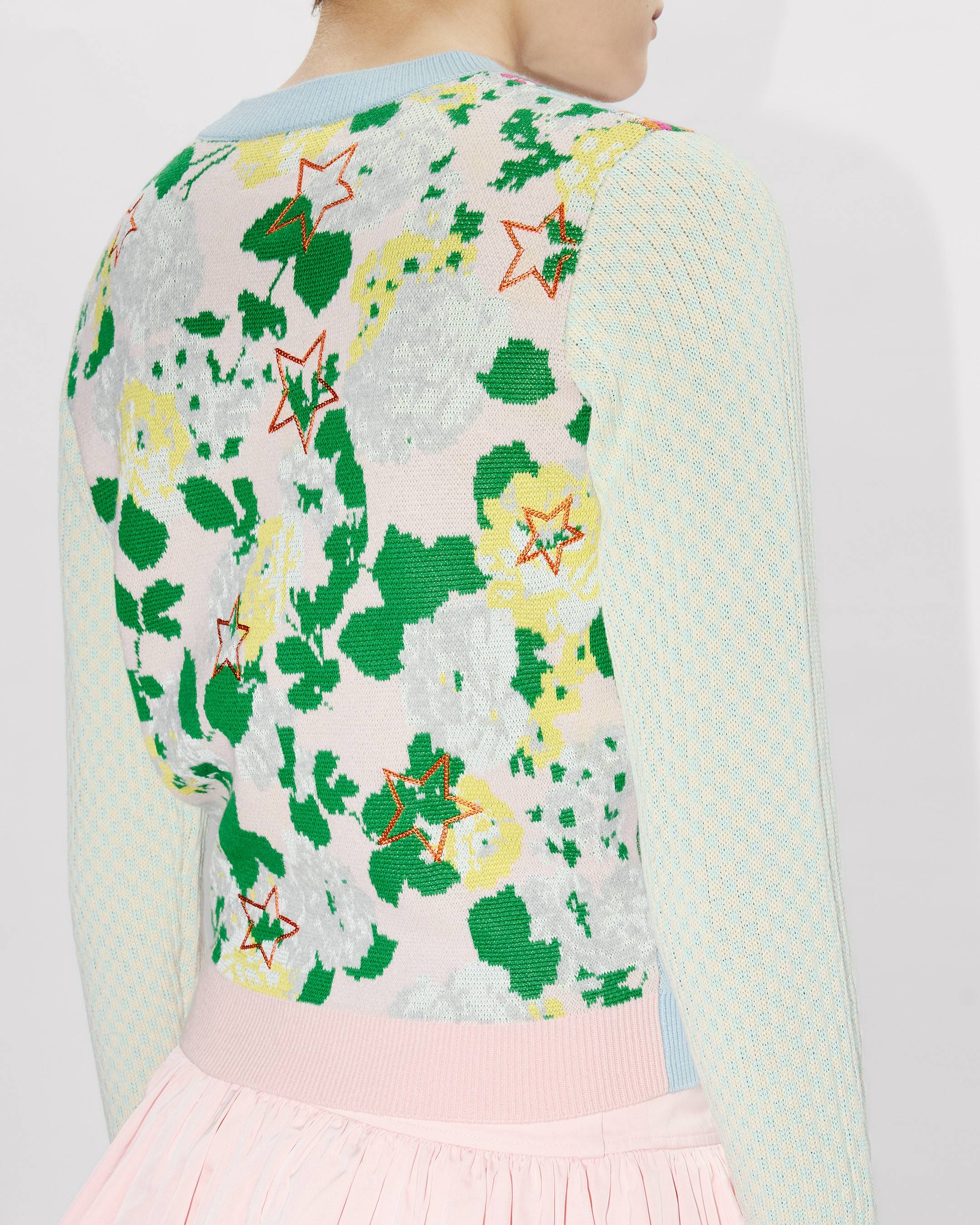 'KENZO Floral' embellished jumper in cotton wool