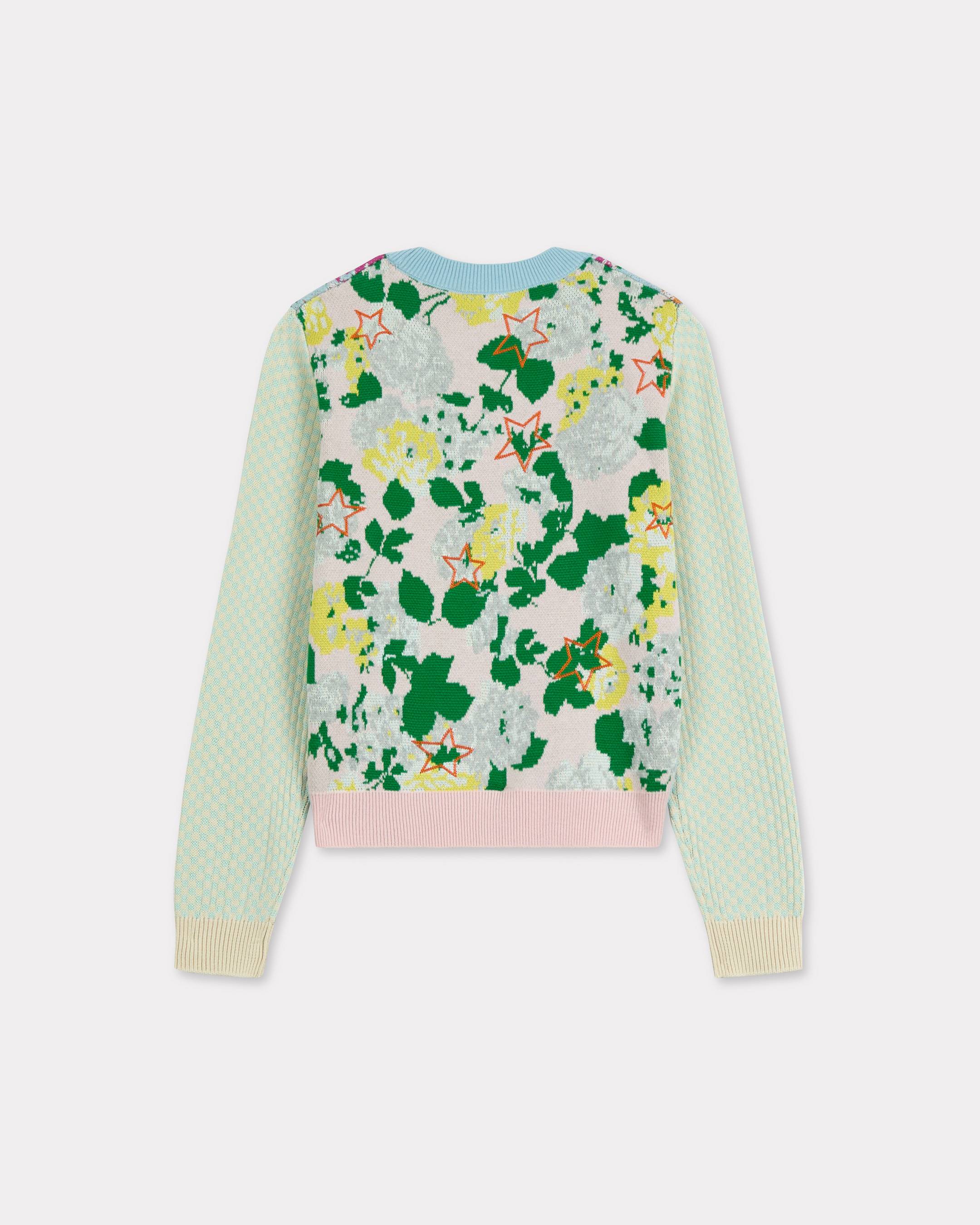 Pullover &bdquo;KENZO Floral&ldquo; aus Baumwolle und Wolle mit Verzierungen