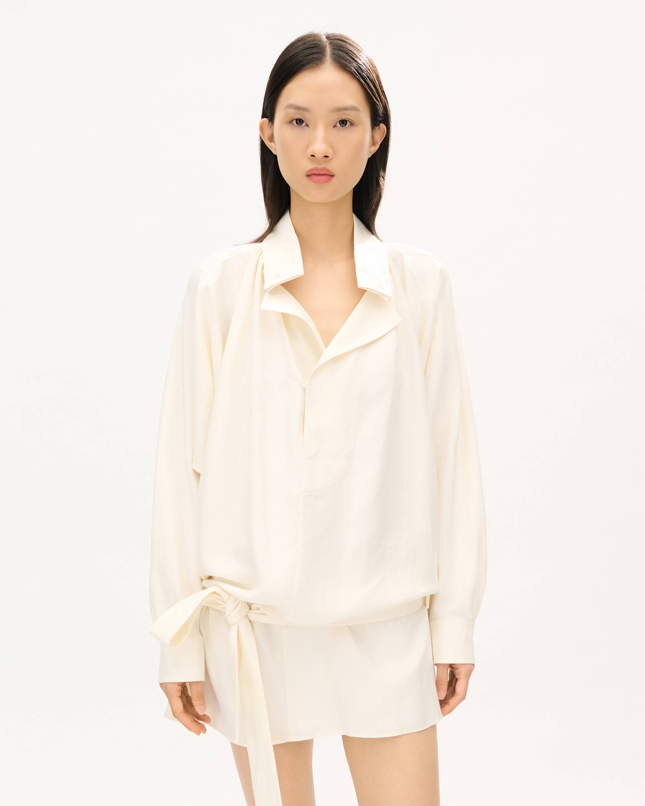 Oversize-Blusenkleid 