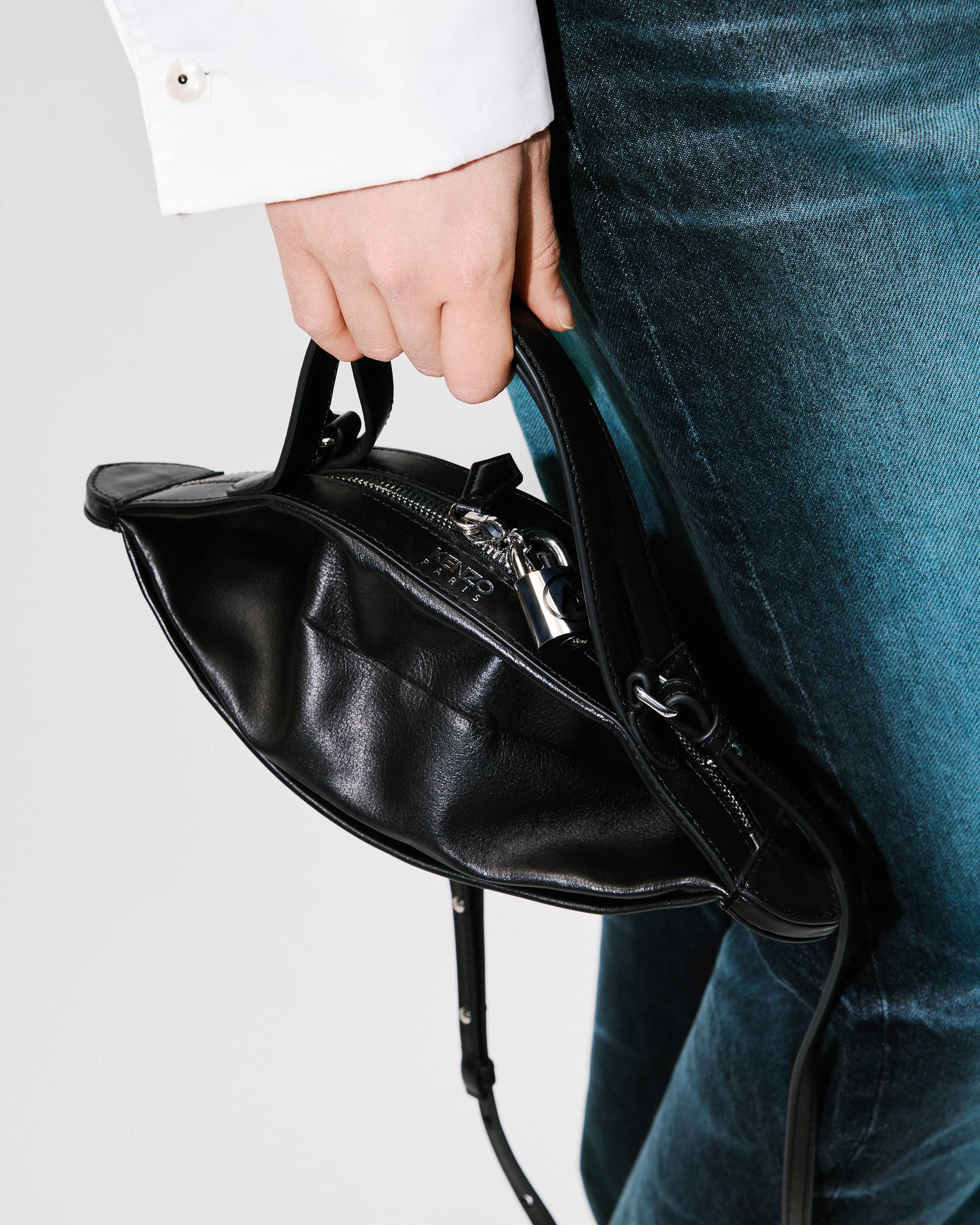 'KENZO Kumo' mini crossbody bag in leather