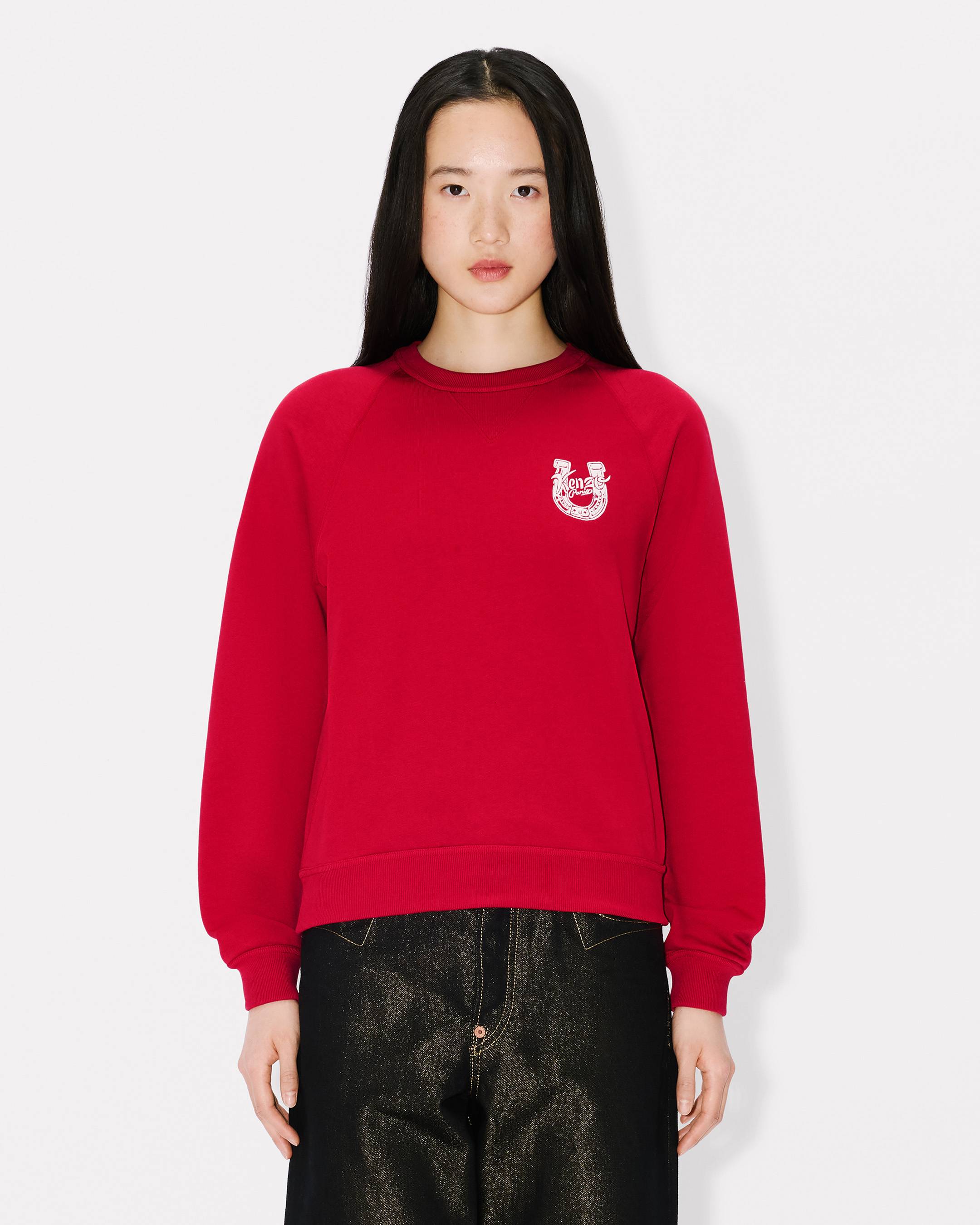 'Lunar New Year' embroidered sweatshirt in cotton