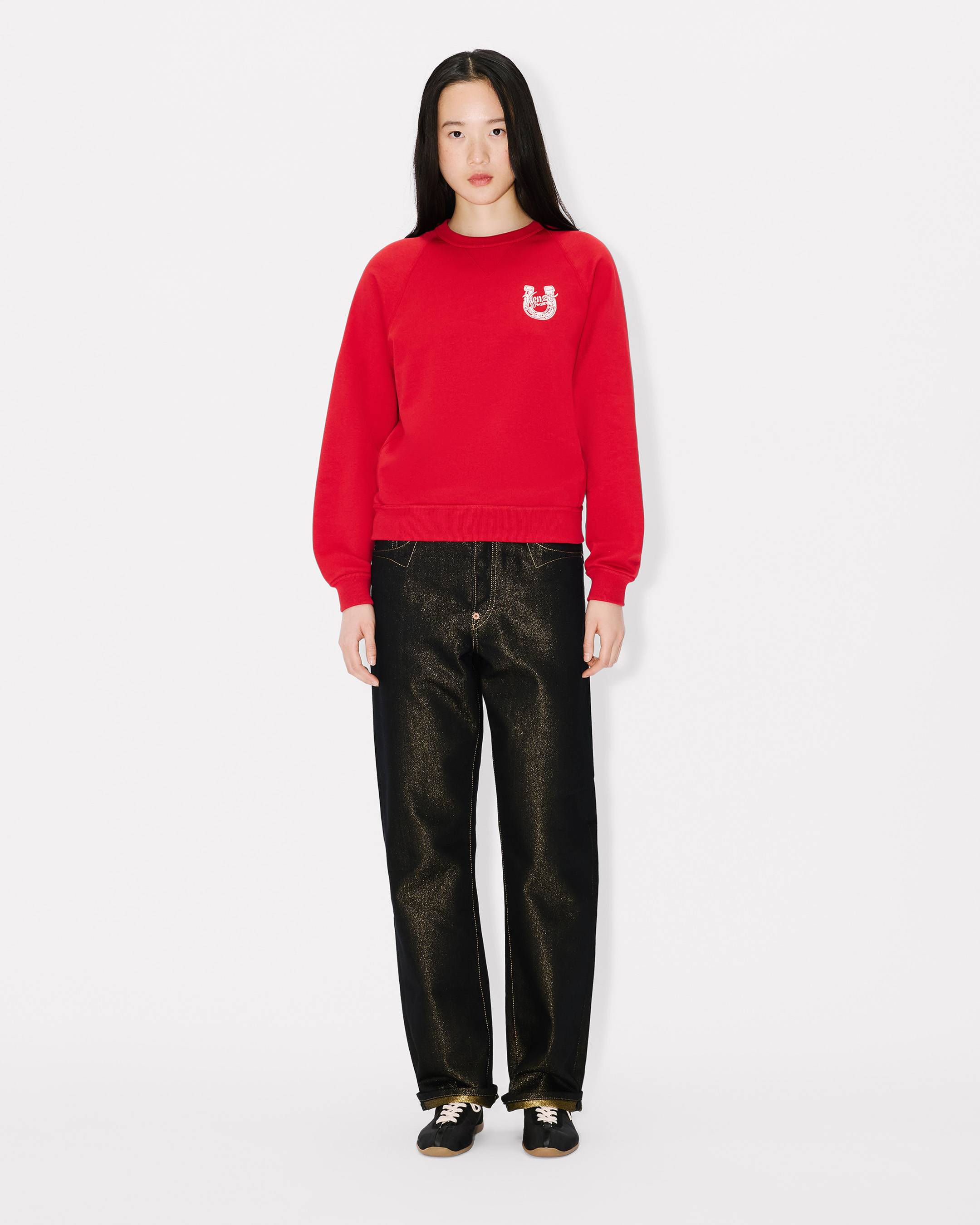 'Lunar New Year' embroidered sweatshirt in cotton