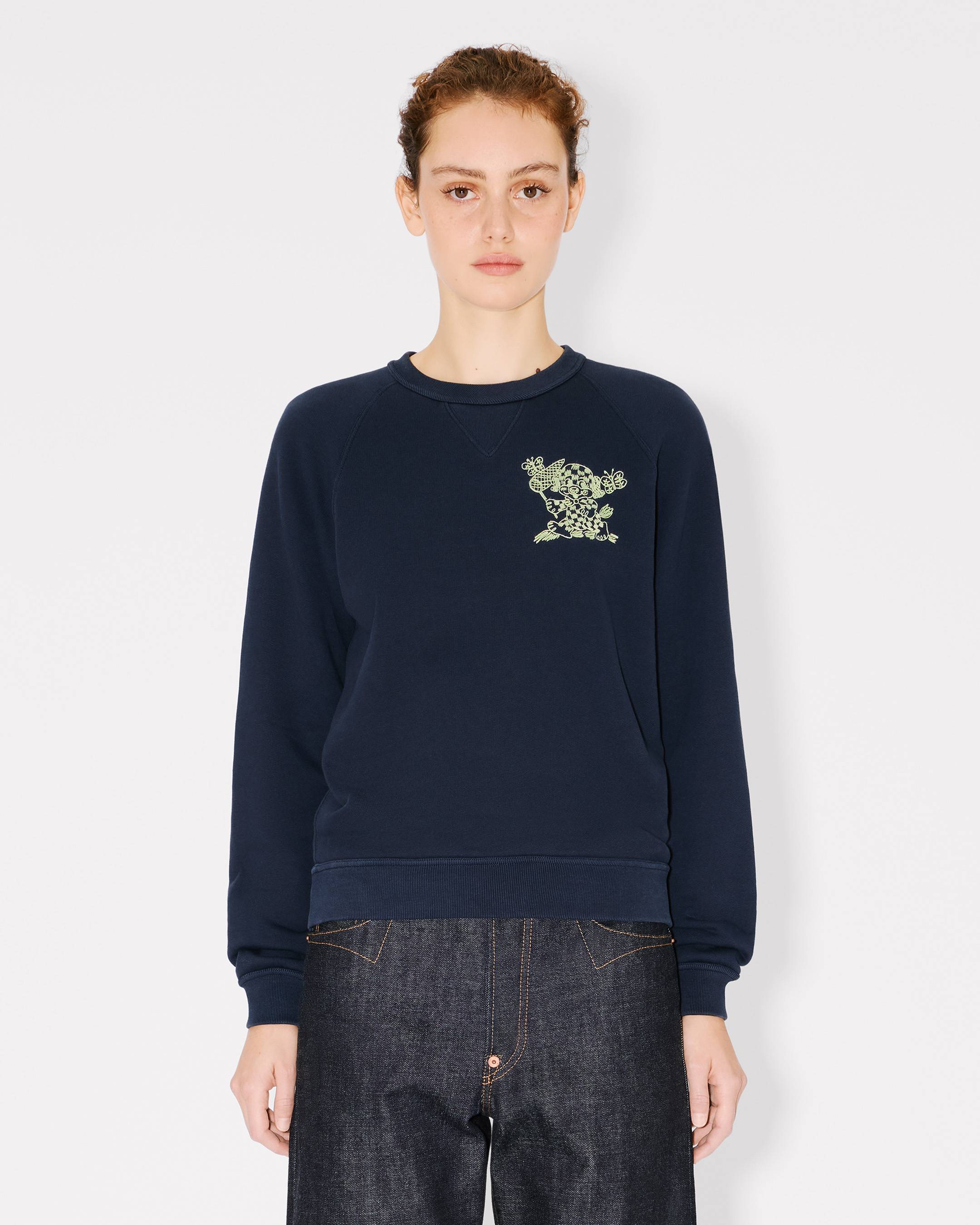 'KENZO Cartoon' エンブロイダリー スウェット イン コットン