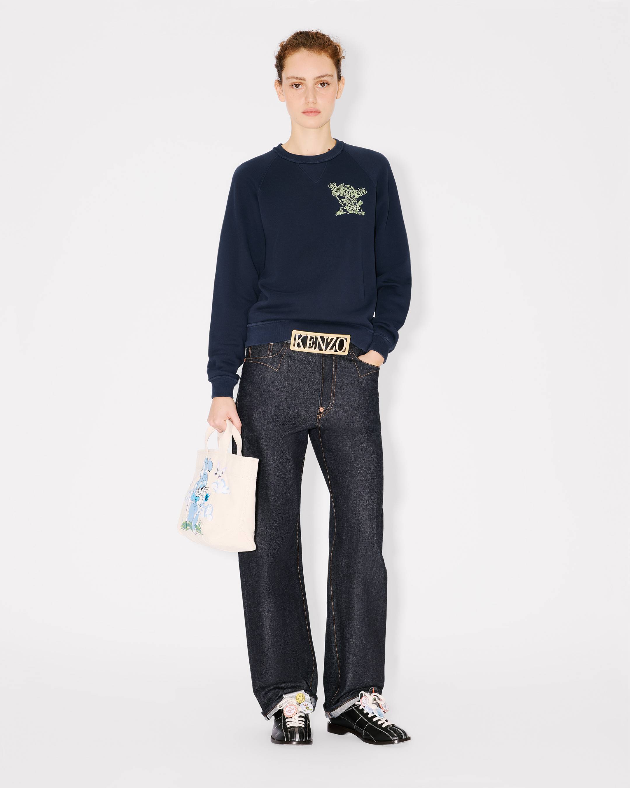 'KENZO Cartoon' エンブロイダリー スウェット イン コットン