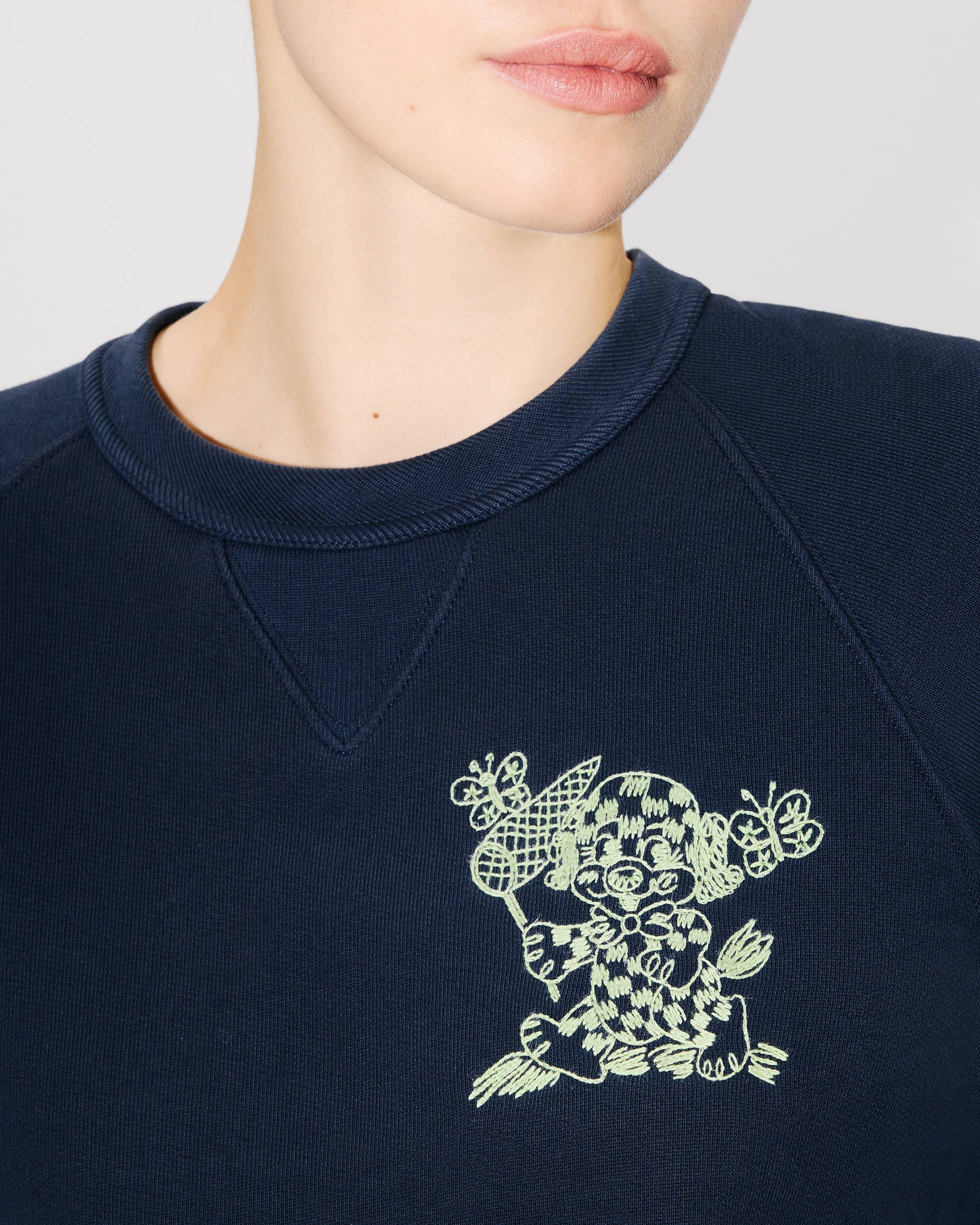 'KENZO Cartoon' エンブロイダリー スウェット イン コットン