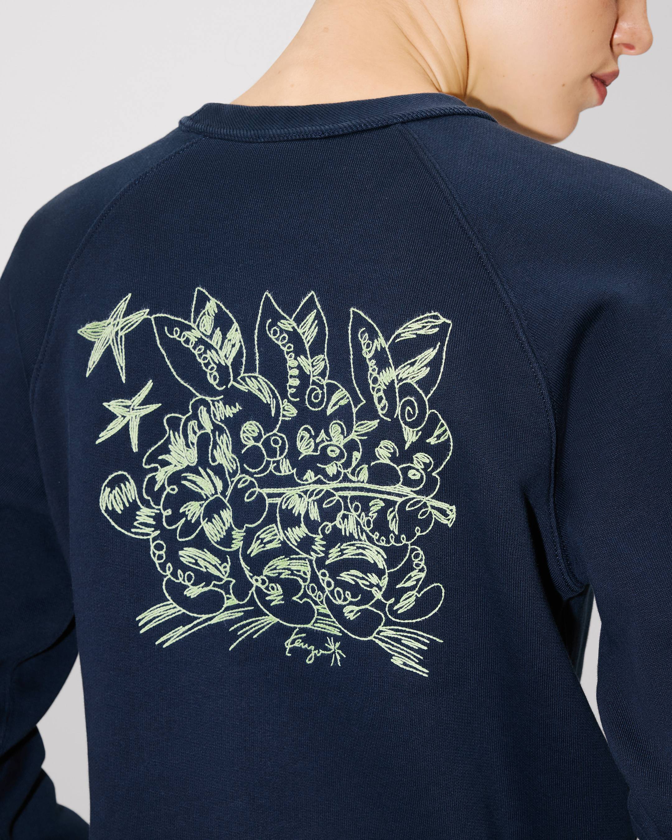 'KENZO Cartoon' エンブロイダリー スウェット イン コットン