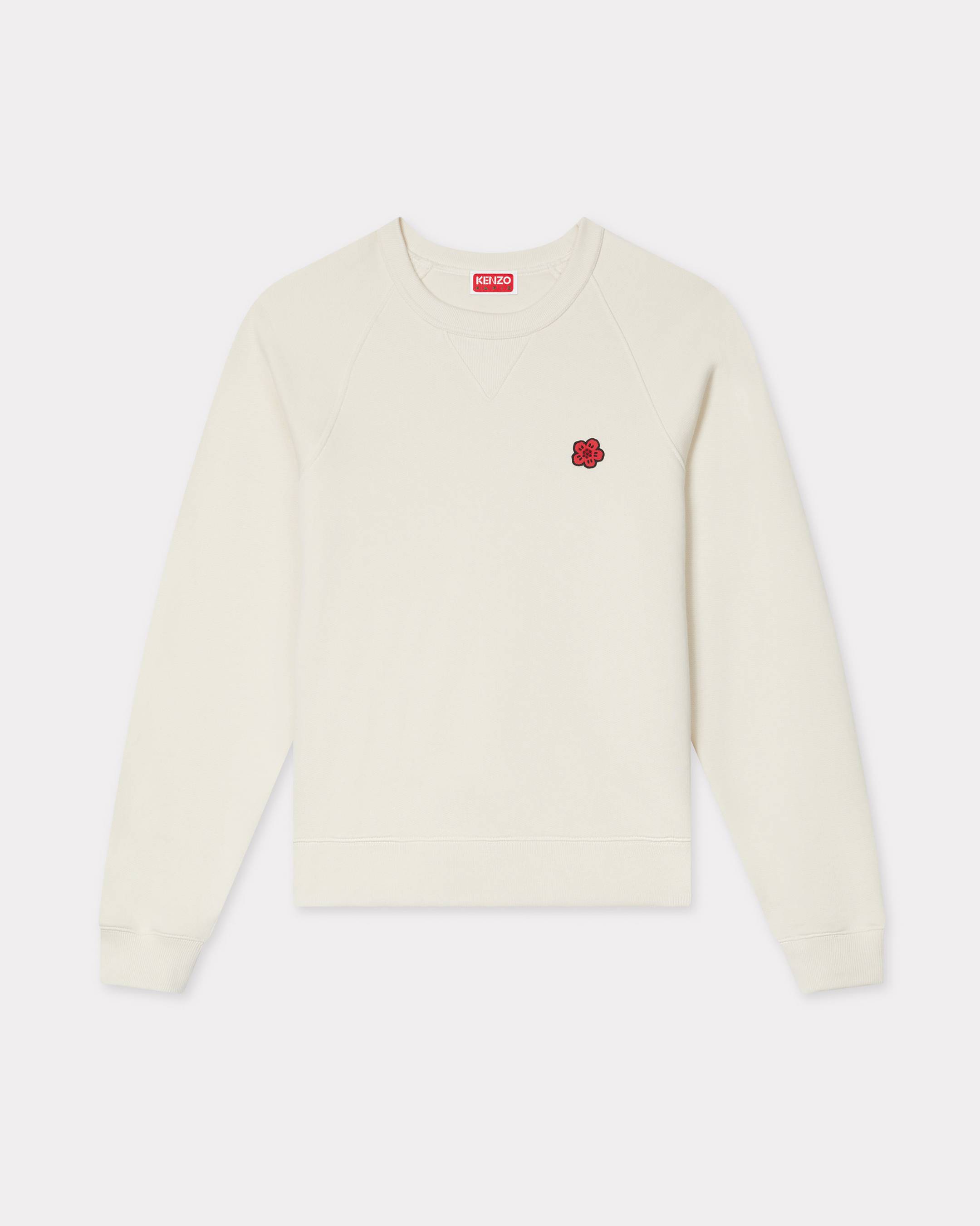 KENZO 'Boke Flower' Sweatshirt , Woman, Ecru, Size M, Cotton