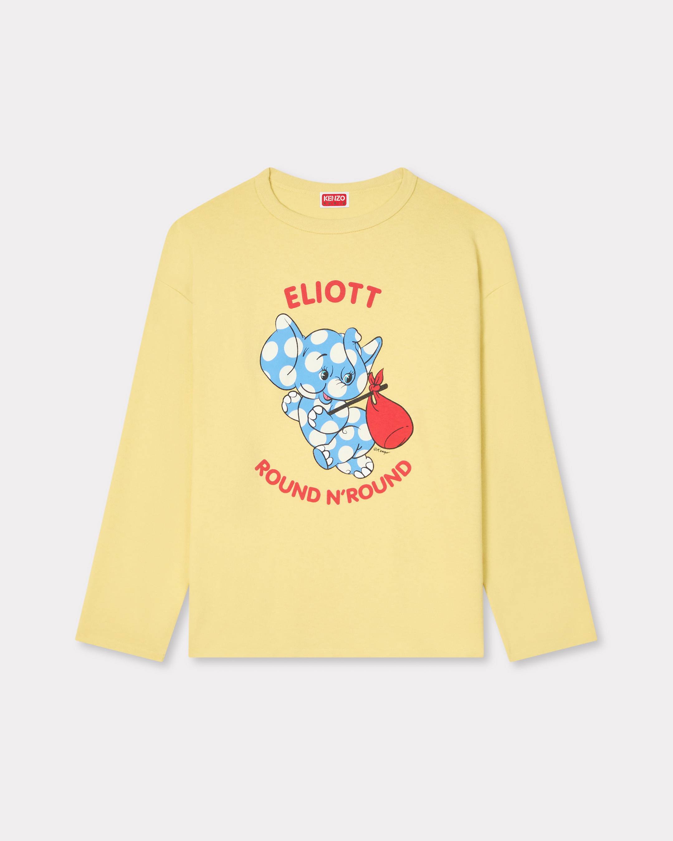 Lang&auml;rmeliges &bdquo;KENZO Cartoon&ldquo;-T-Shirt aus Baumwolle