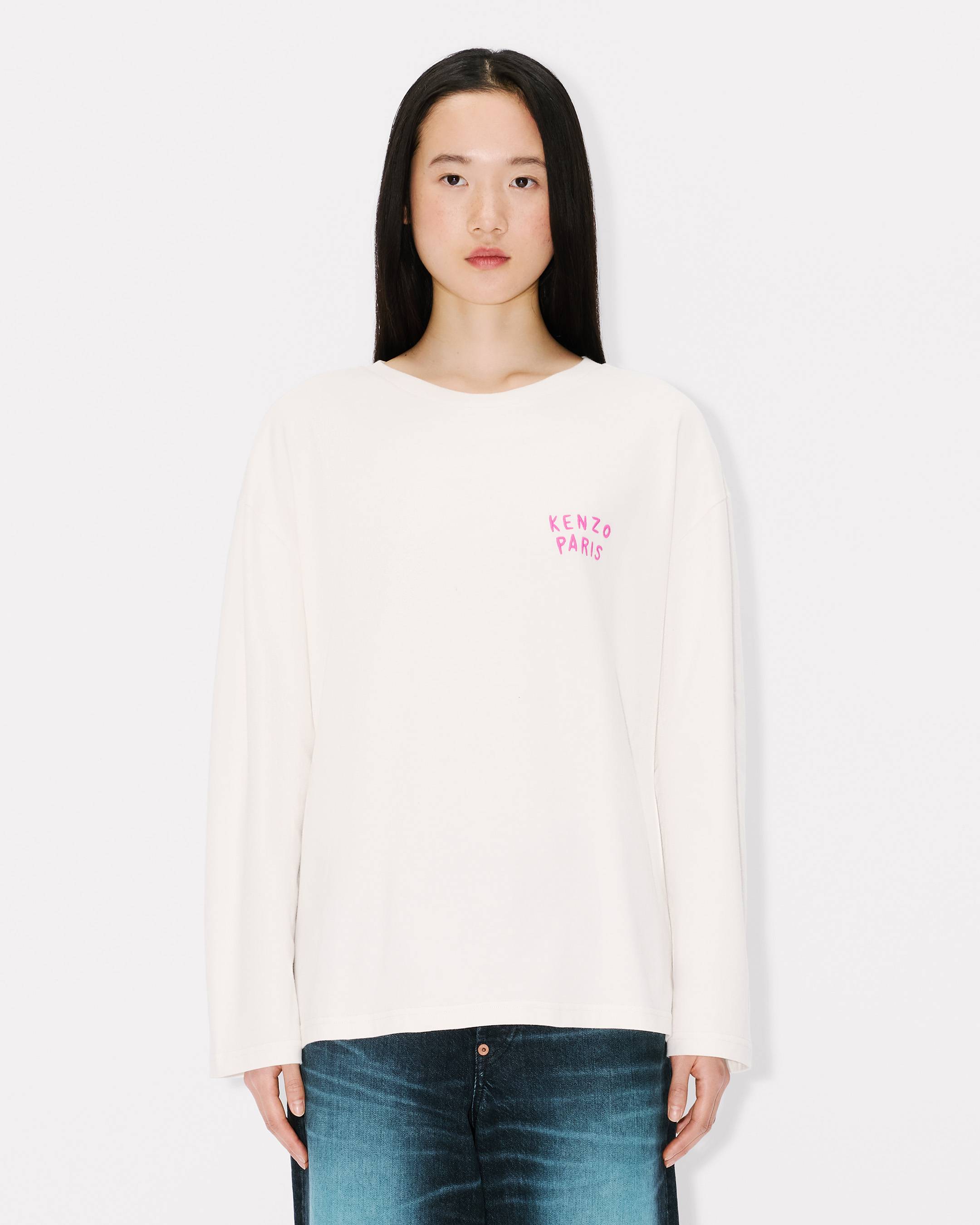 KENZO Boke Heart' long sleeve T-shirt in cotton | Women's | KENZO