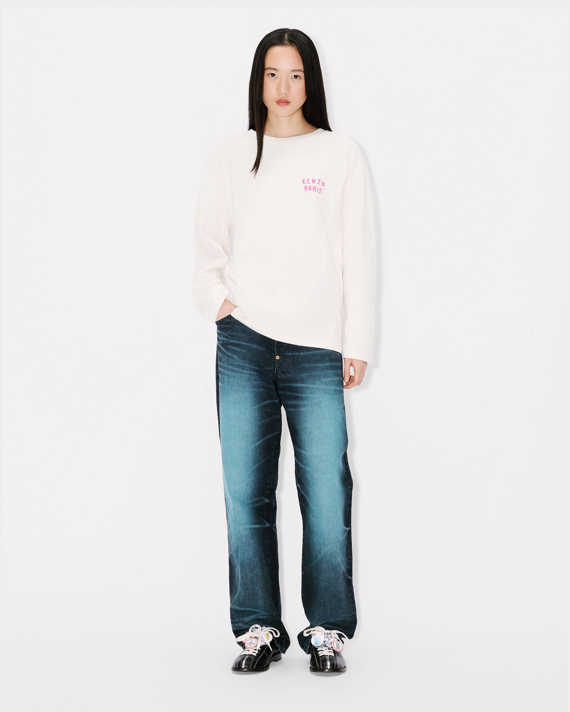 KENZO Boke Heart' long sleeve T-shirt in cotton | Women's | KENZO