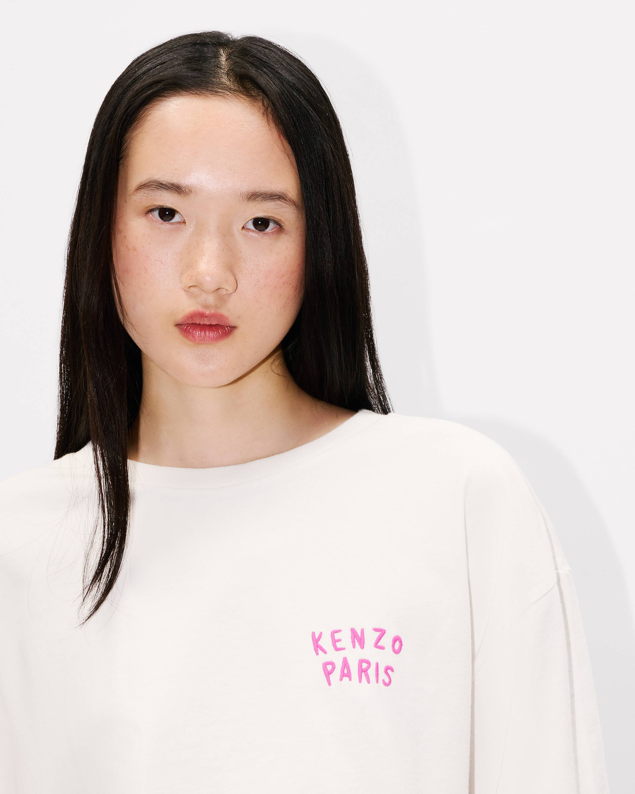 T-shirt a maniche lunghe in cotone ‘KENZO Boke Heart’