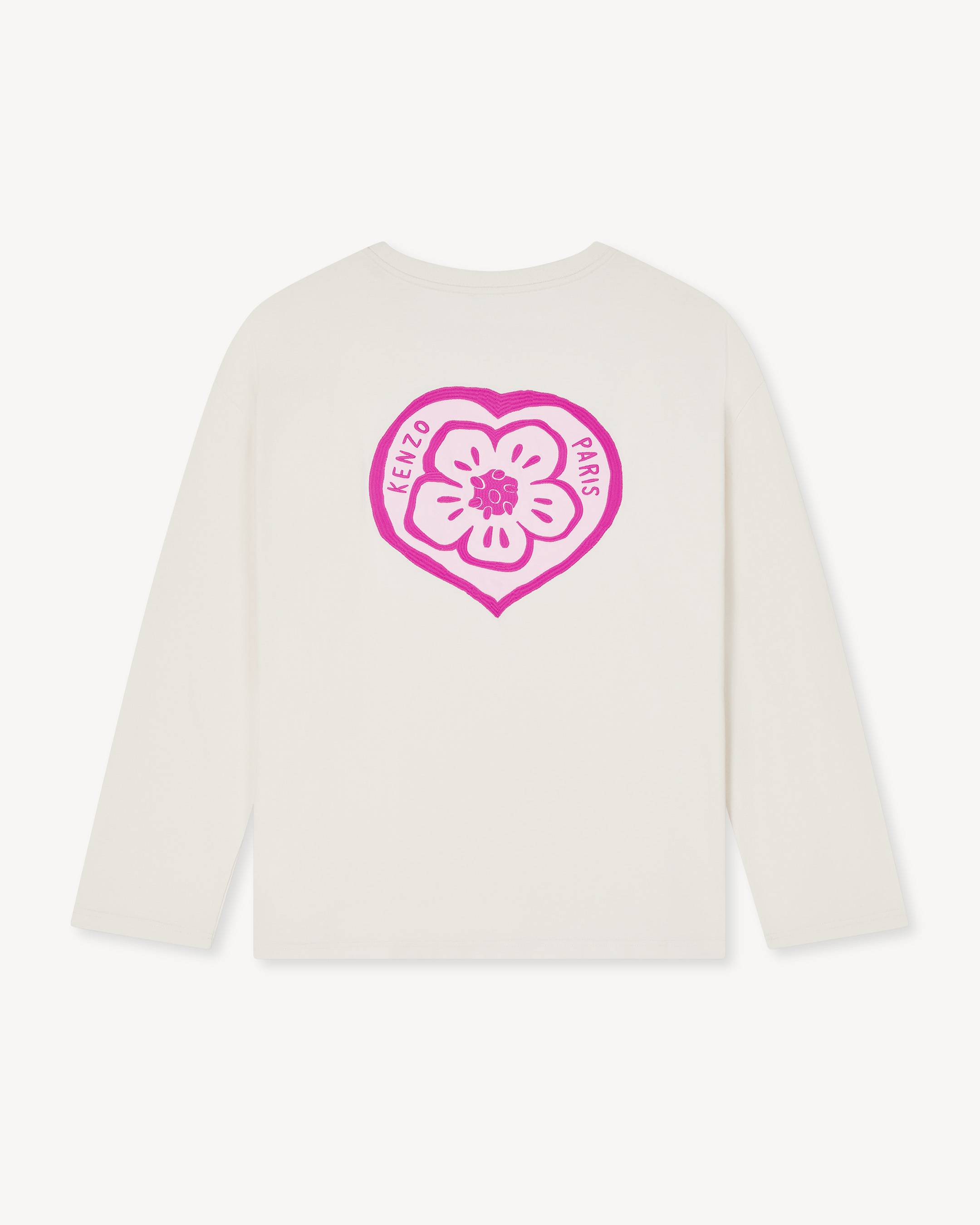 KENZO Boke Heart' long sleeve T-shirt in cotton | Women's | KENZO