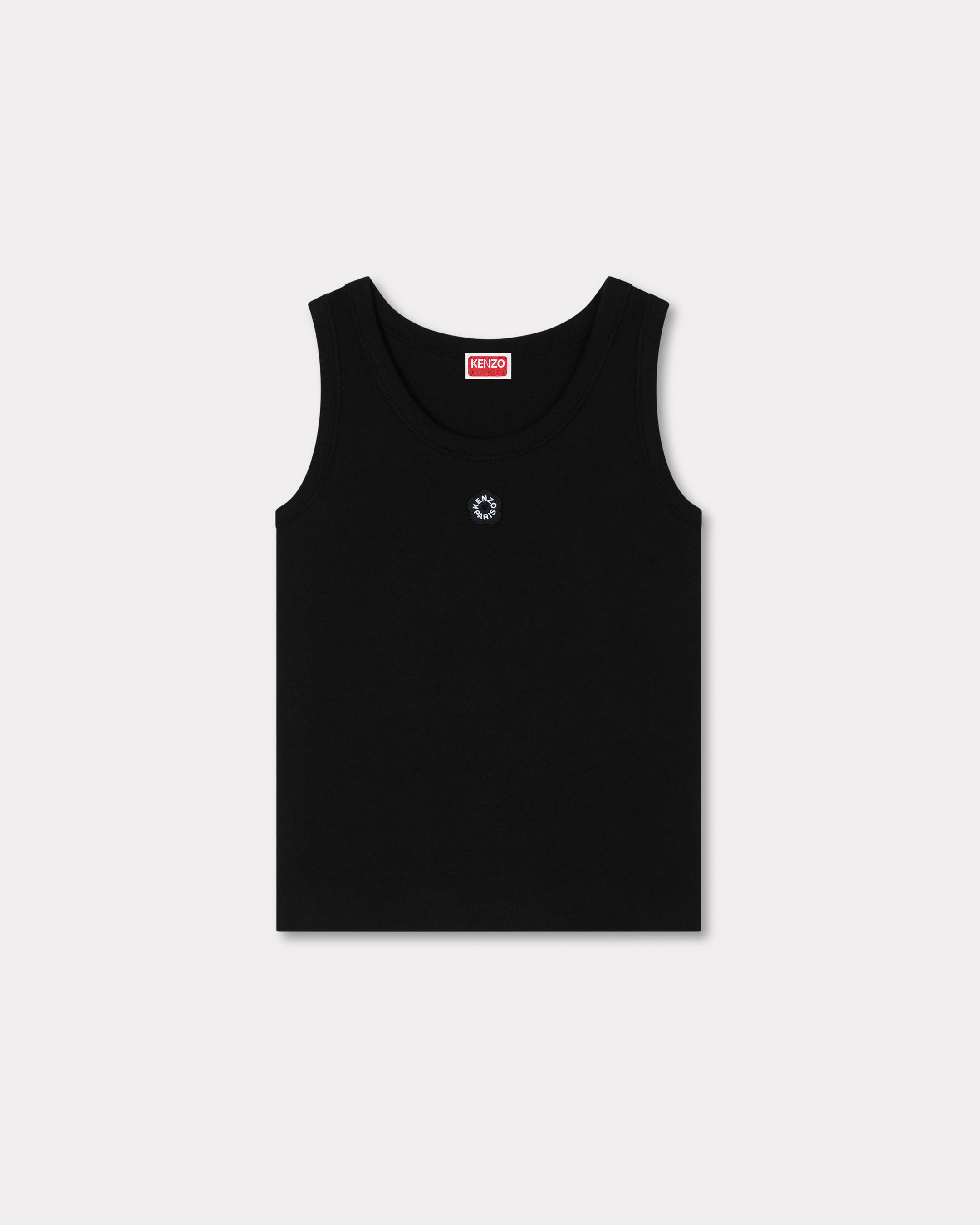 'Boke Flower 2.0' embroidered rib tank top