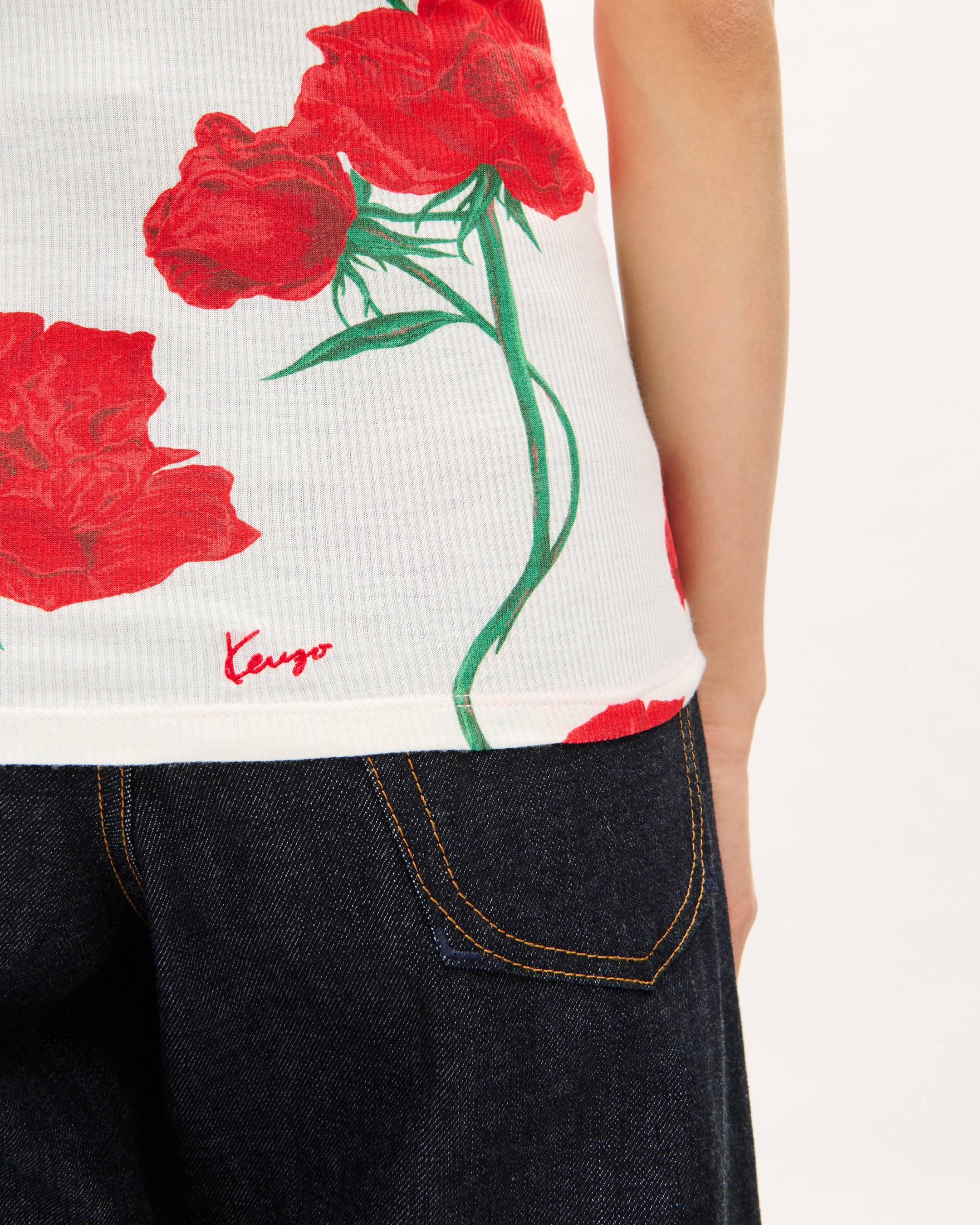 'KENZO Archive Rose' スキニー タンク トップス