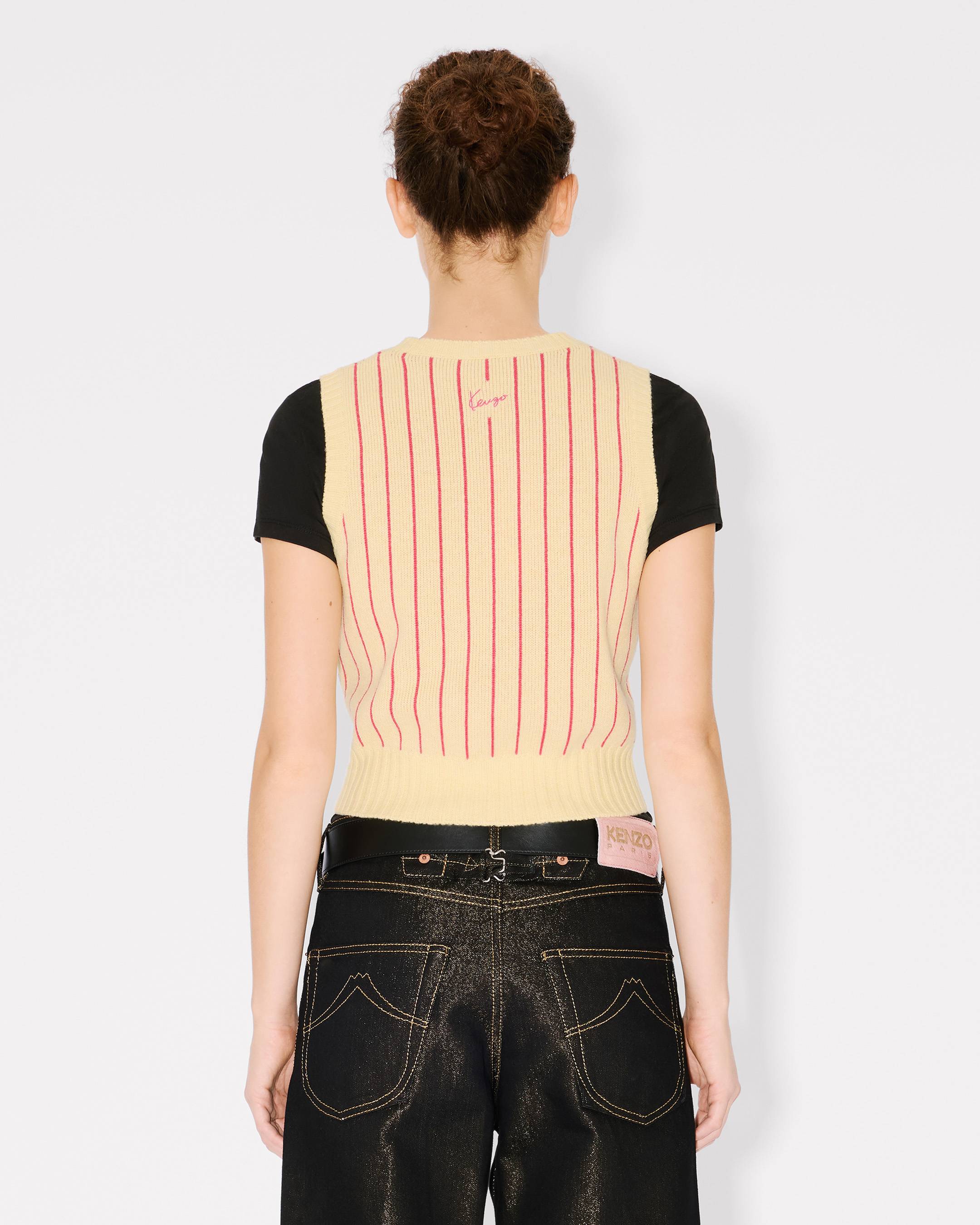 'KENZO Trompe l'&oelig;il' ベスト イン ウール コットン