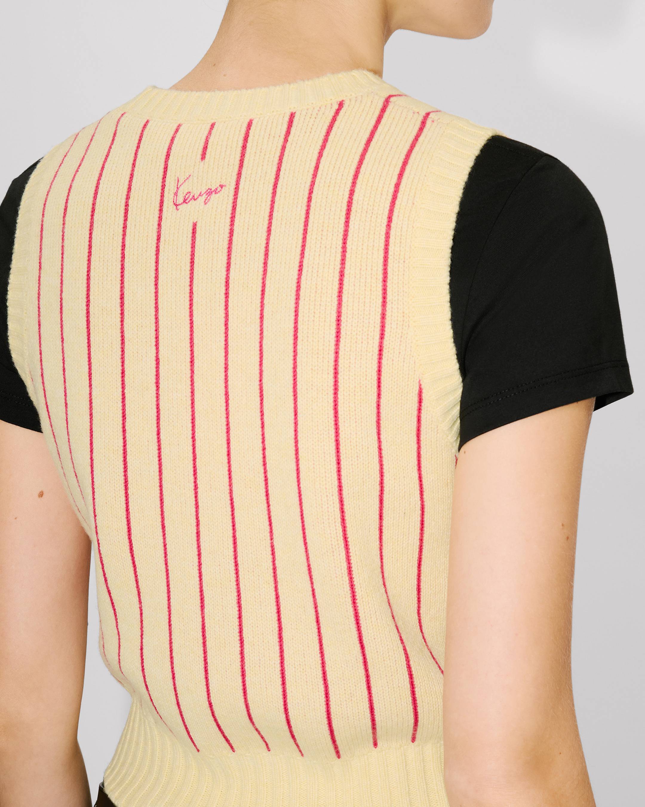 'KENZO Trompe l'&oelig;il' ベスト イン ウール コットン