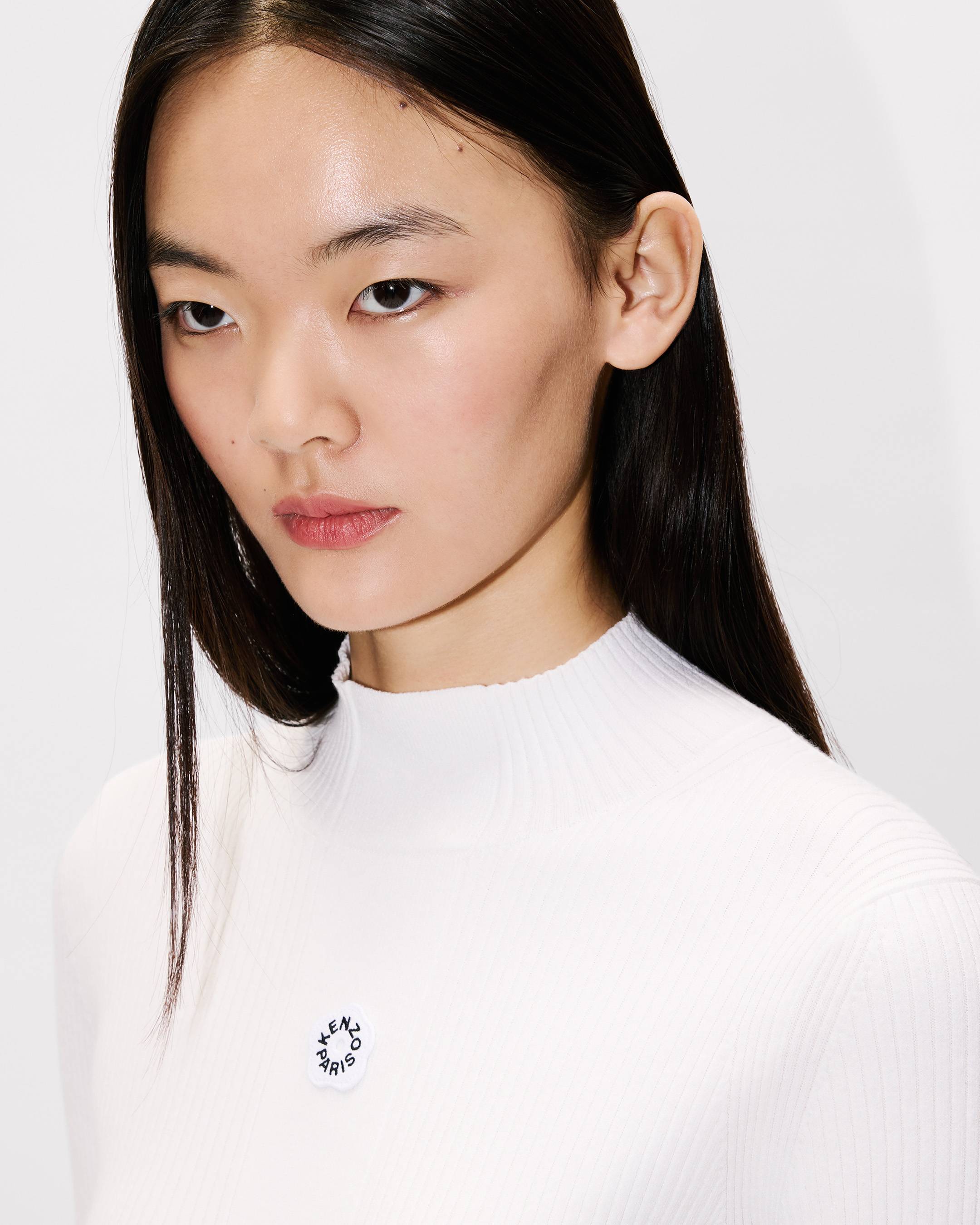 'Boke Flower 2.0' rib long sleeve top