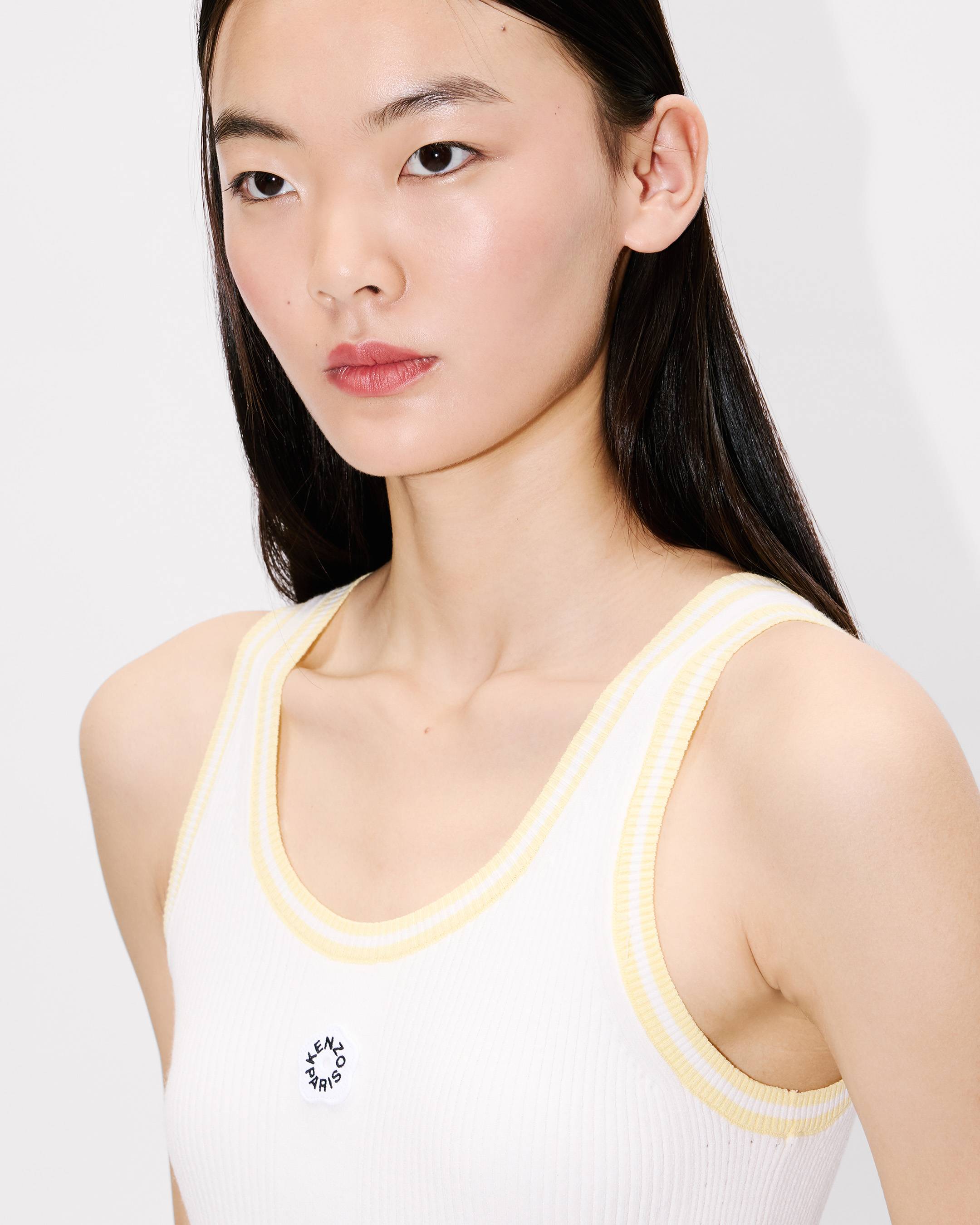 'Boke Flower 2.0' rib tank top