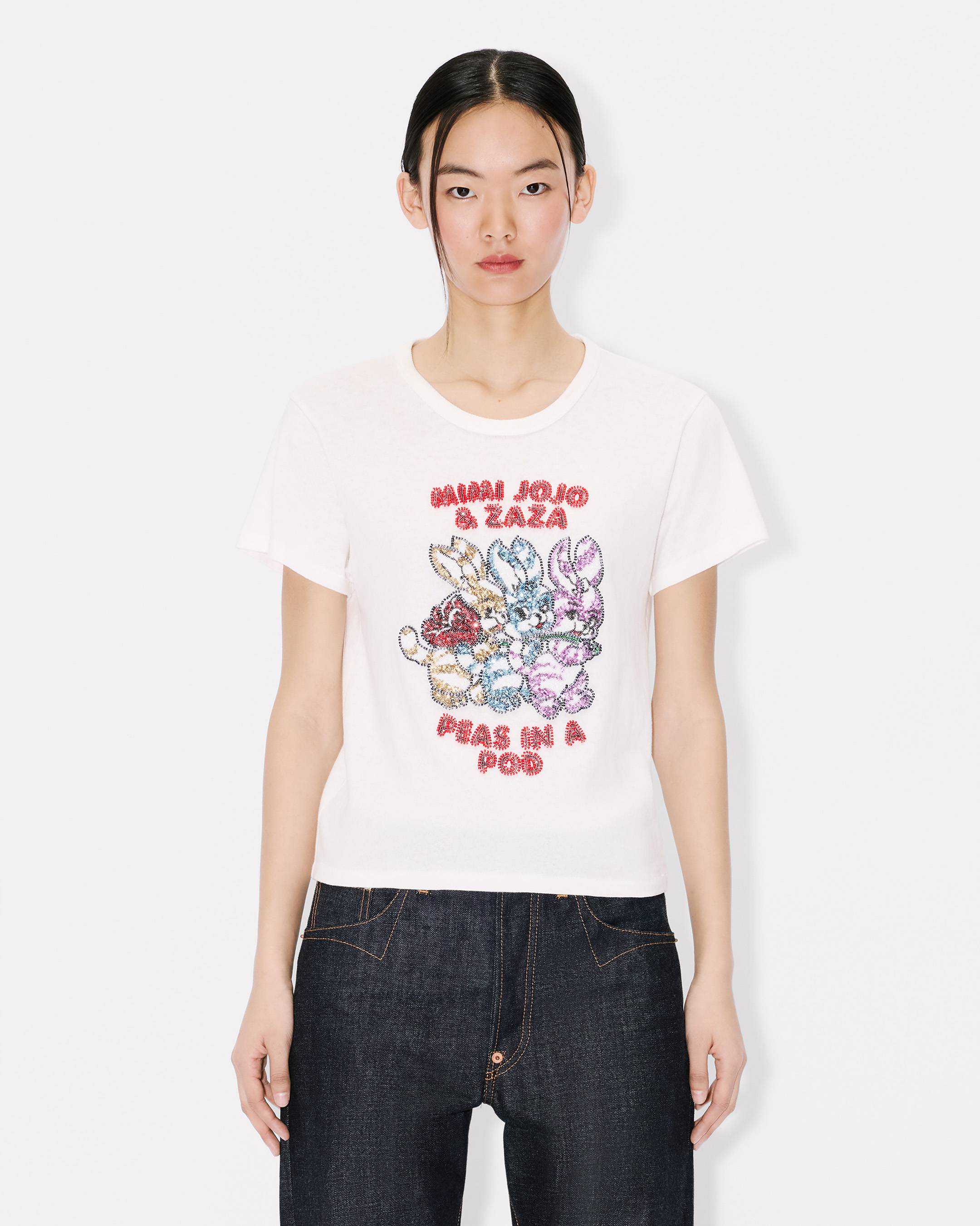 Camiseta de algod&oacute;n bordada 'KENZO Cartoon'
