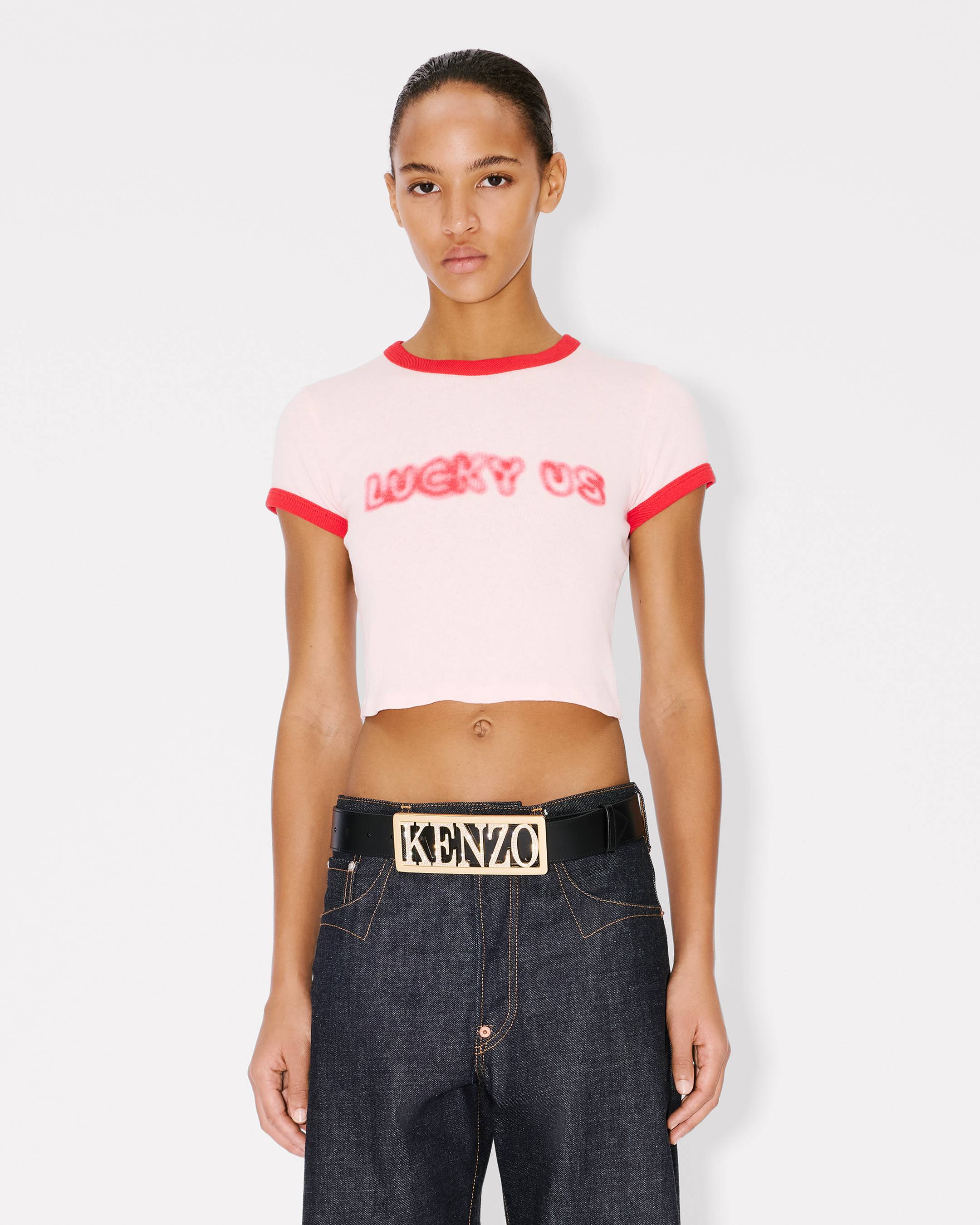 'KENZO Words' cropped T-shirt in cotton