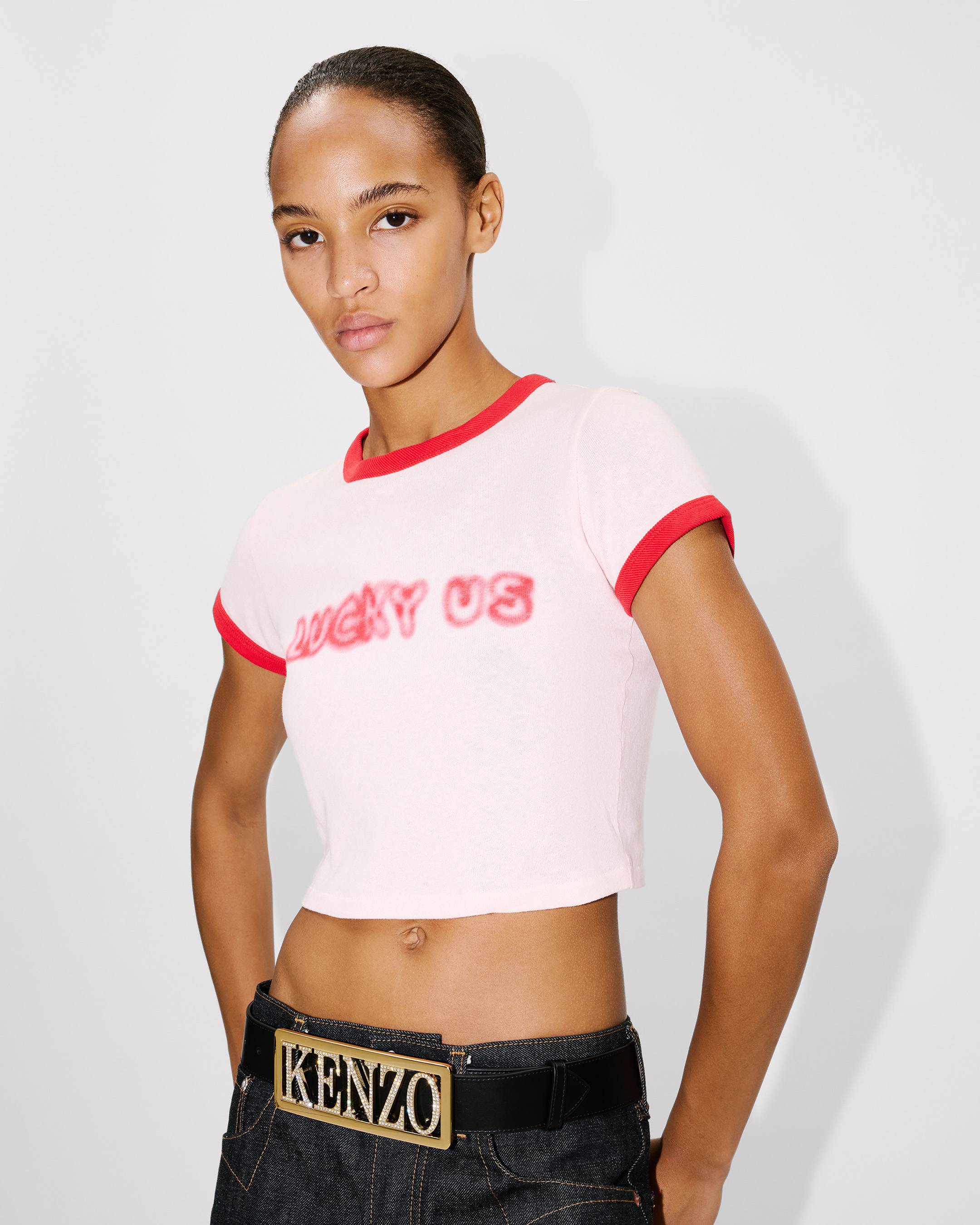 'KENZO Words' cropped T-shirt in cotton