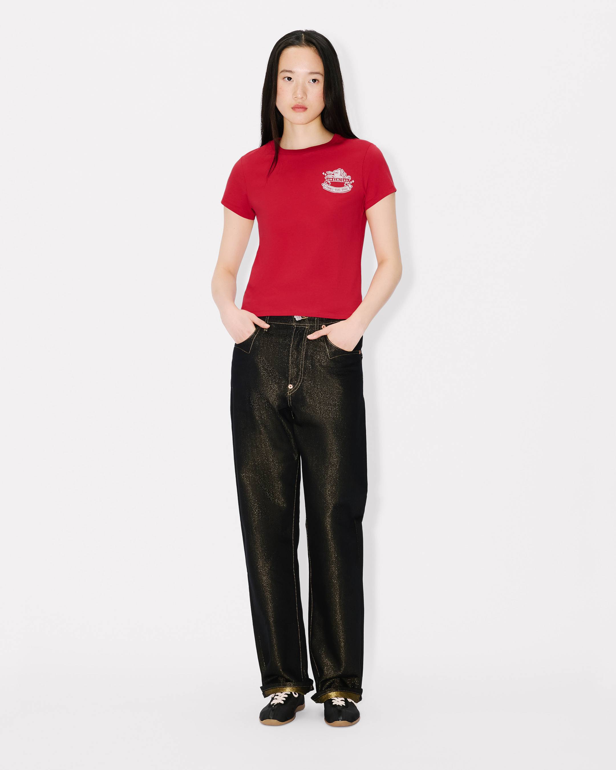 'Lunar New Year' embroidered T-shirt in cotton