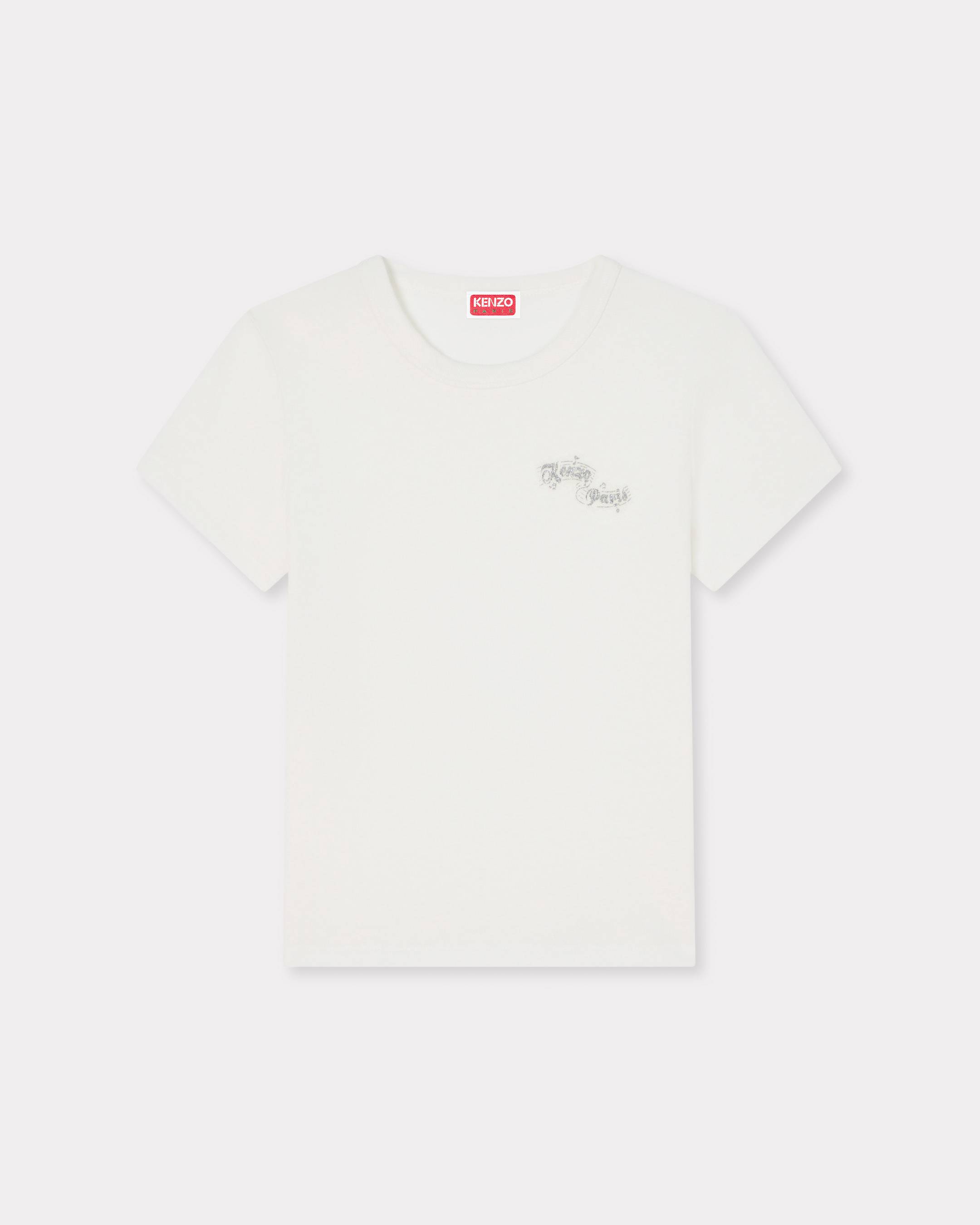 KENZO ' Winter Holidays' T-shirt , Woman, Off White, Size Xl, Cotton