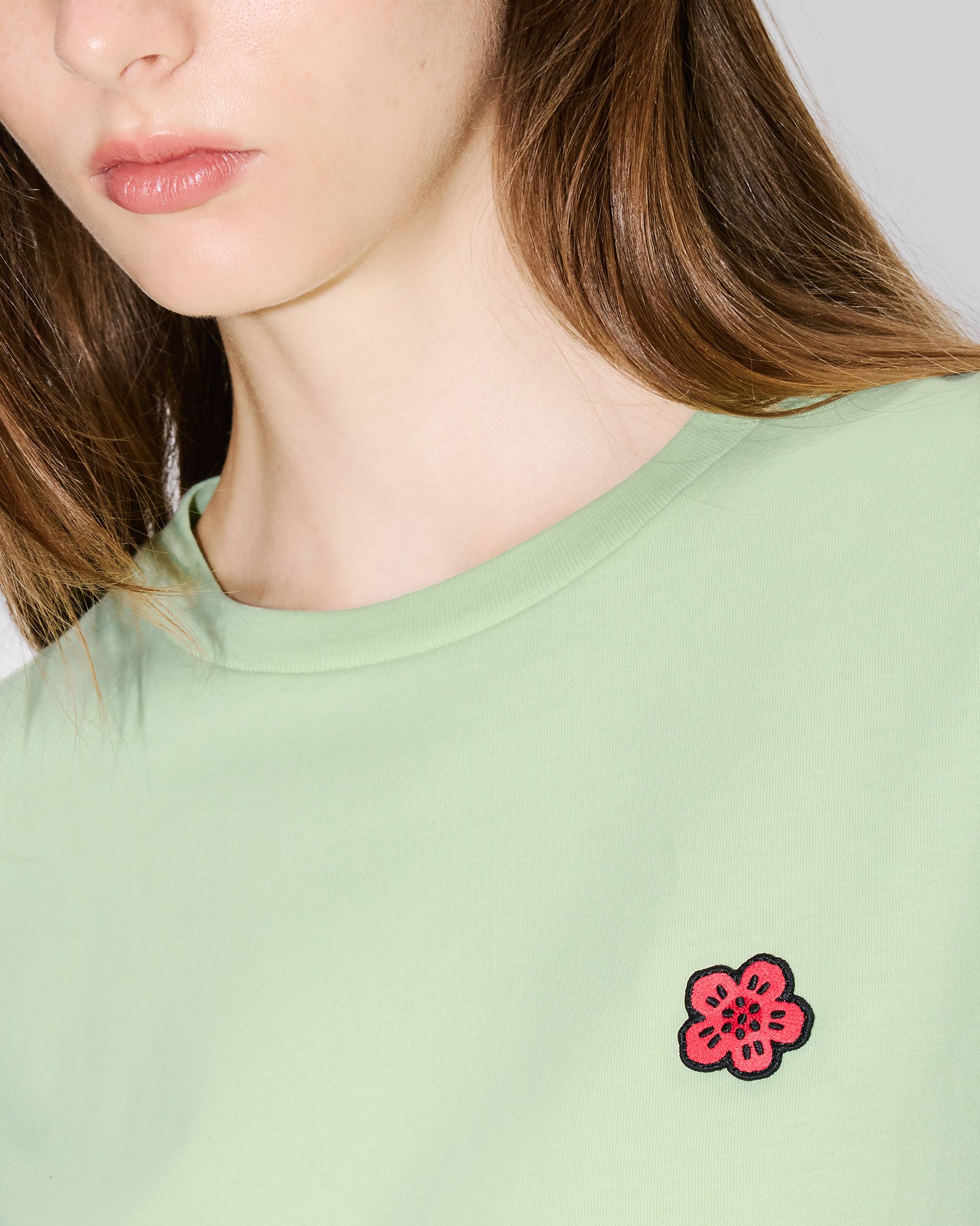 'Boke Flower' embroidered T-shirt in cotton