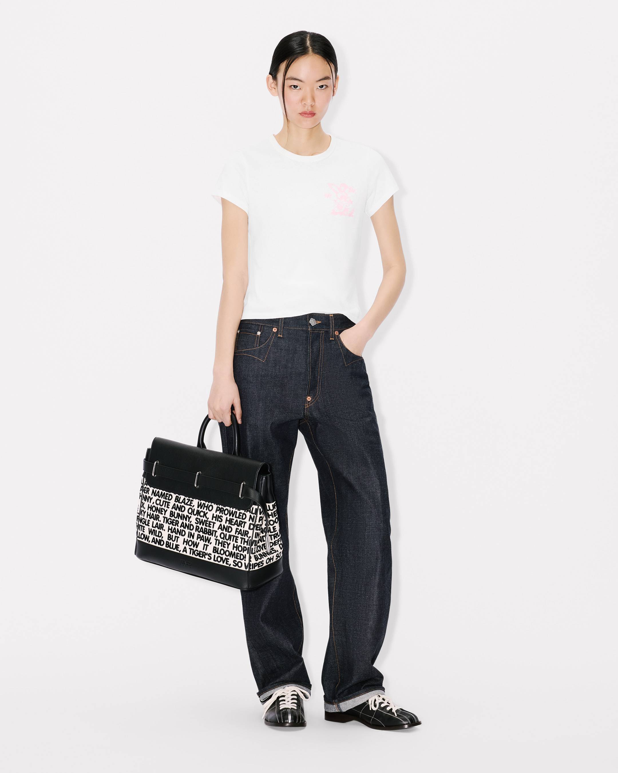 KENZO Cartoon' embroidered T-shirt in cotton | Women's | KENZO